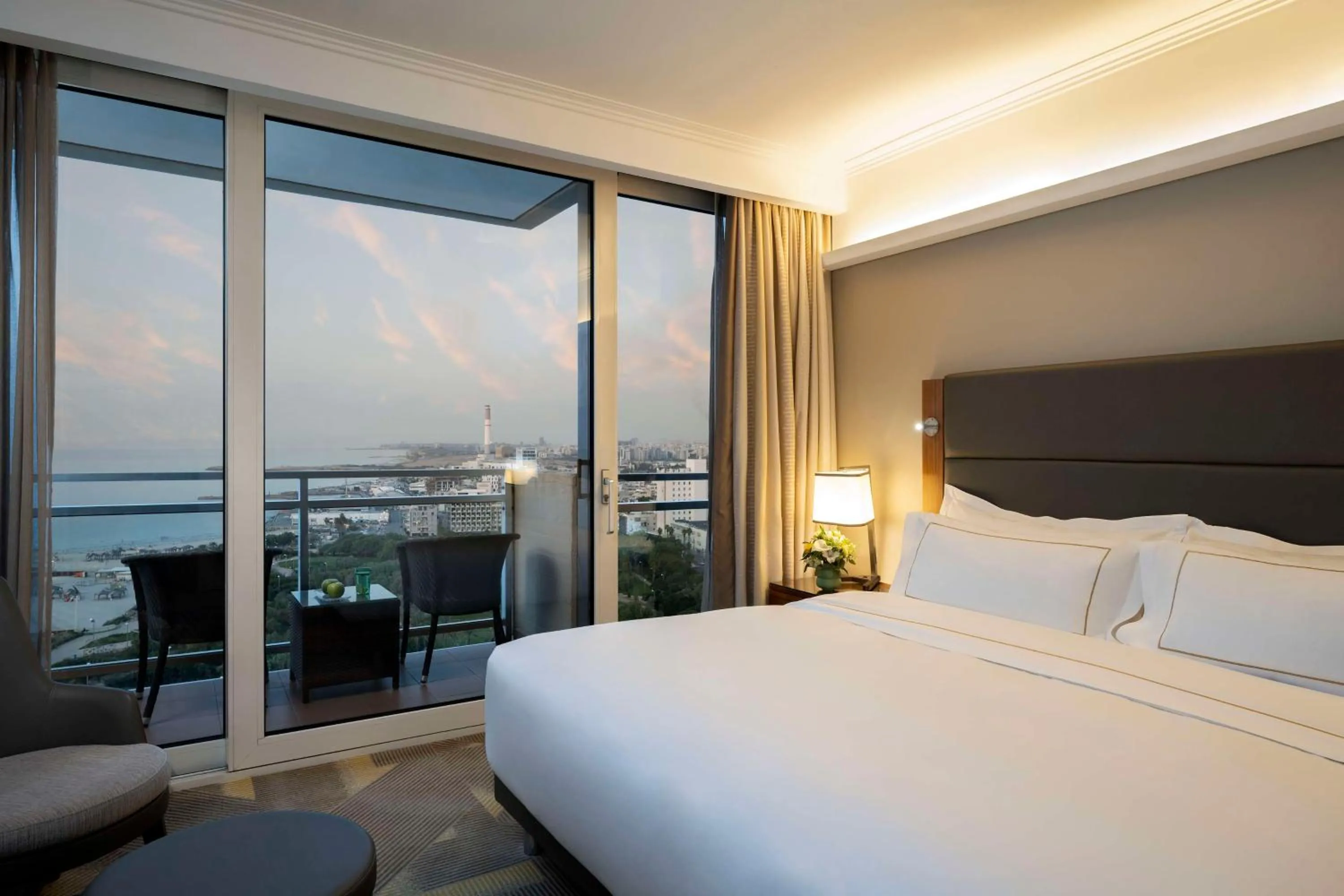 Bed in The Vista At Hilton Tel Aviv