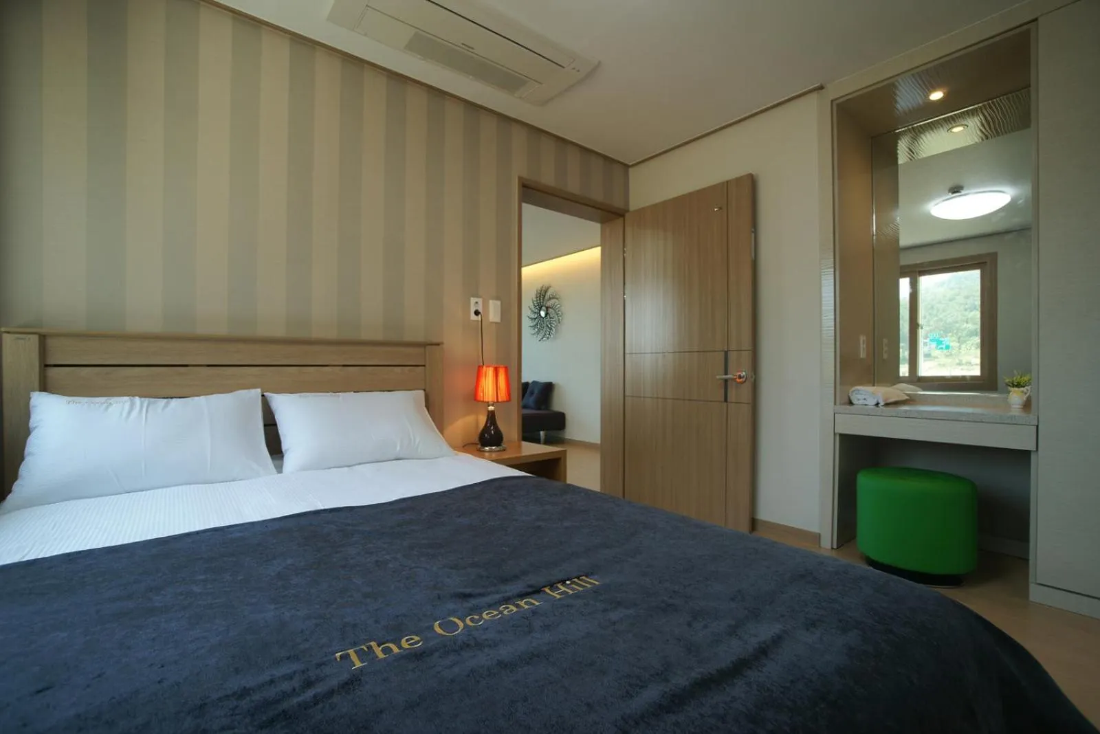 Bed in Jeju the Ocean Hill Pension