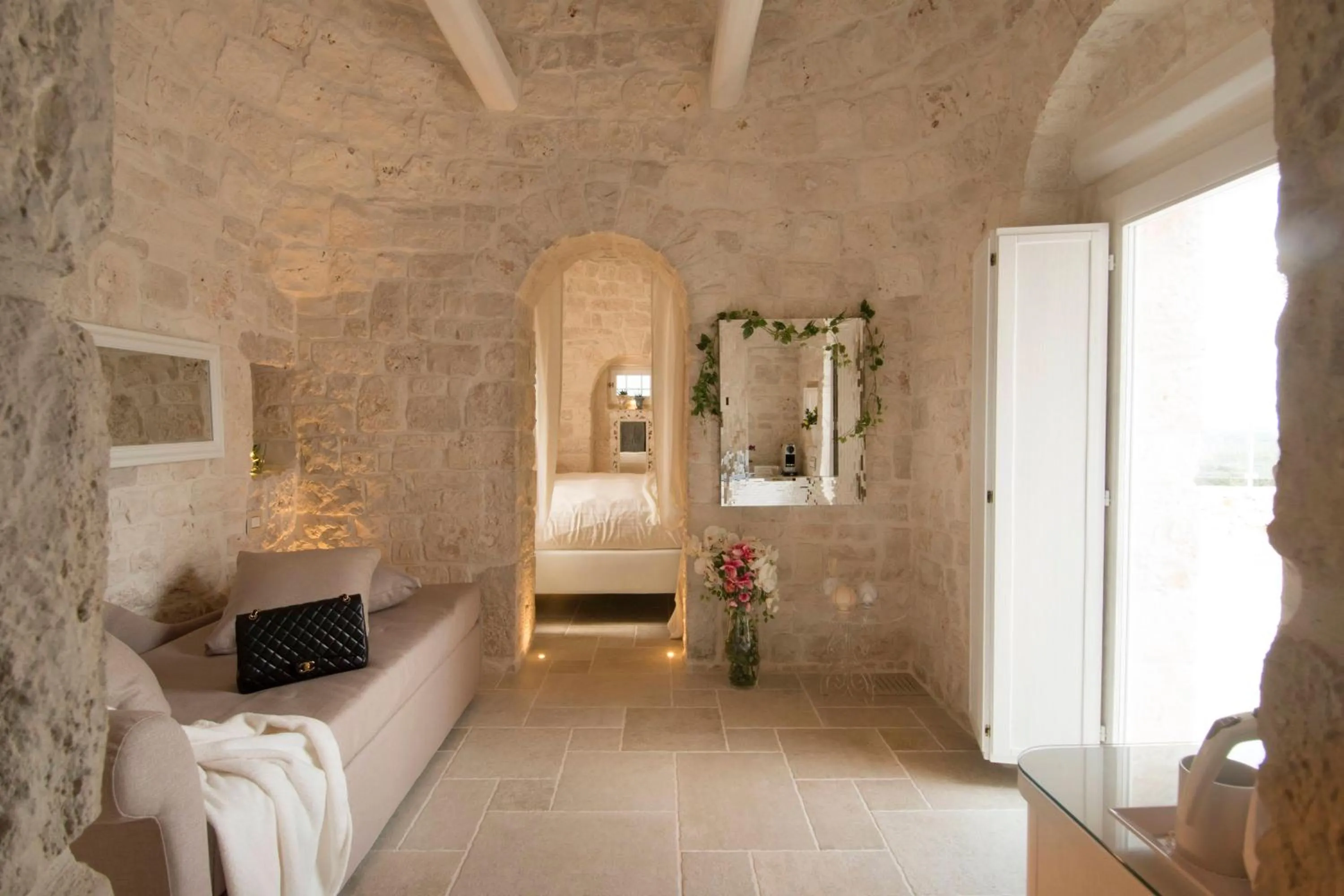 Property building, Bed in Trulli Resort