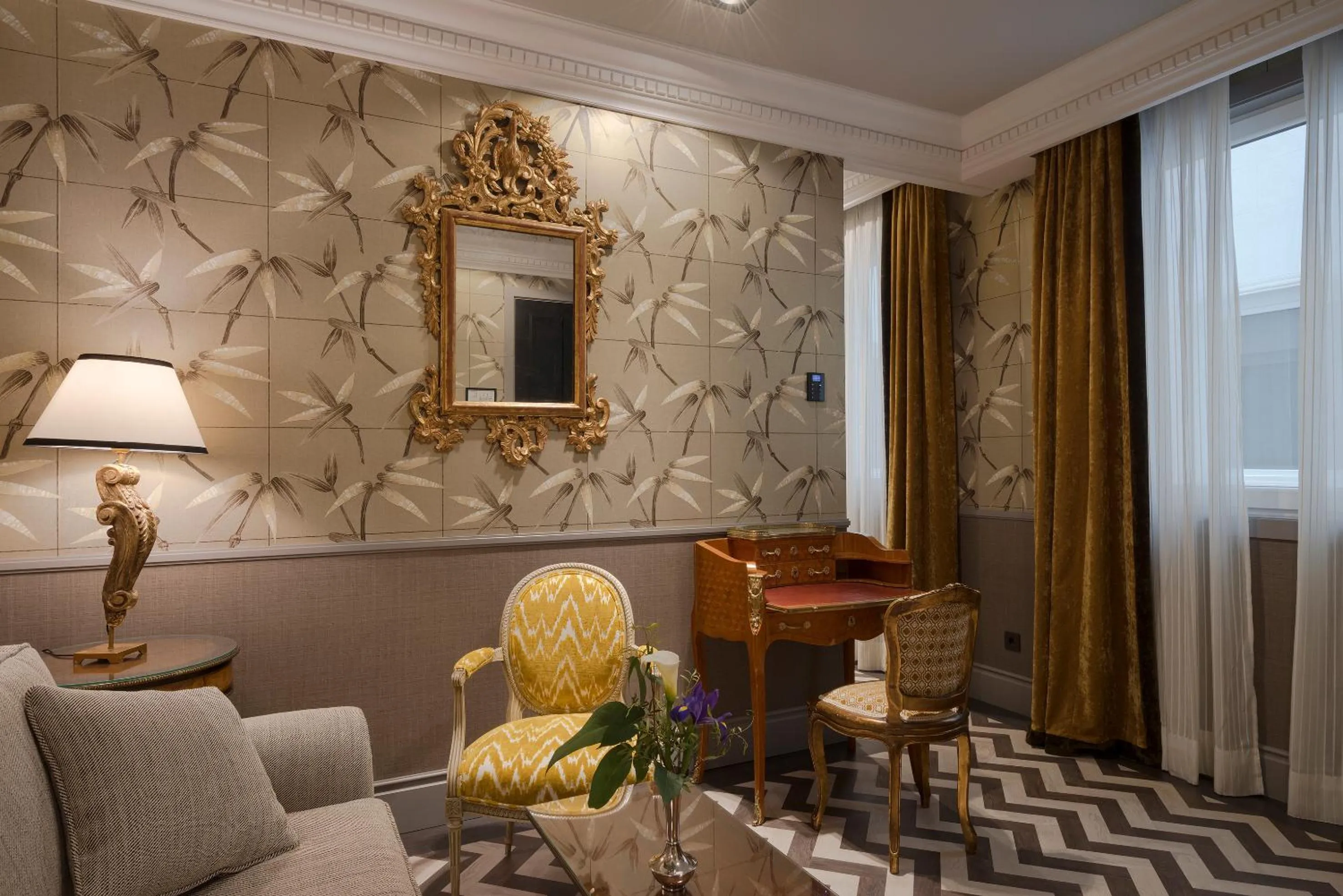 Seating area in Relais & Châteaux Heritage Hotel