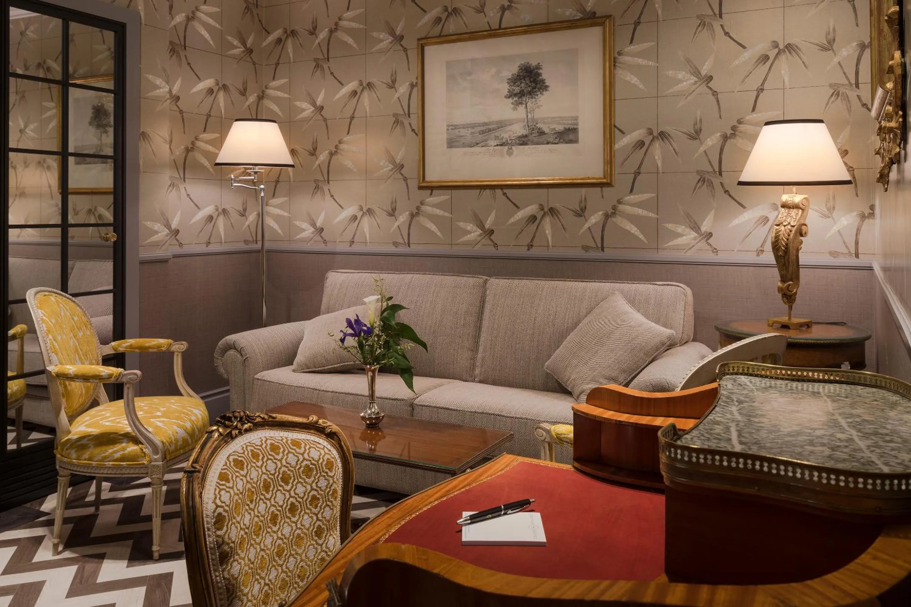 Living room in Relais & Châteaux Heritage Hotel