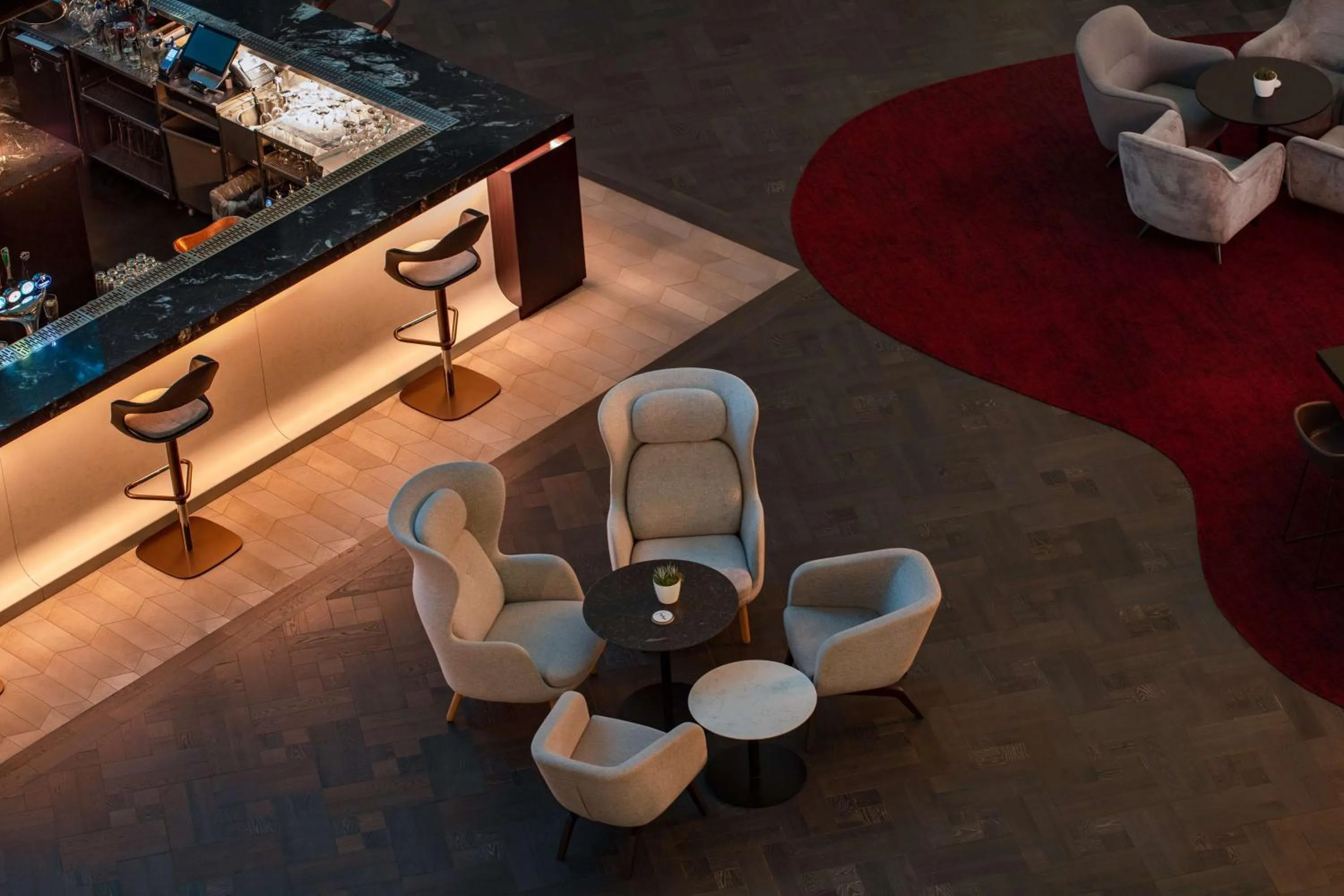 Lounge or bar in Radisson Blu Hotel London Stansted Airport