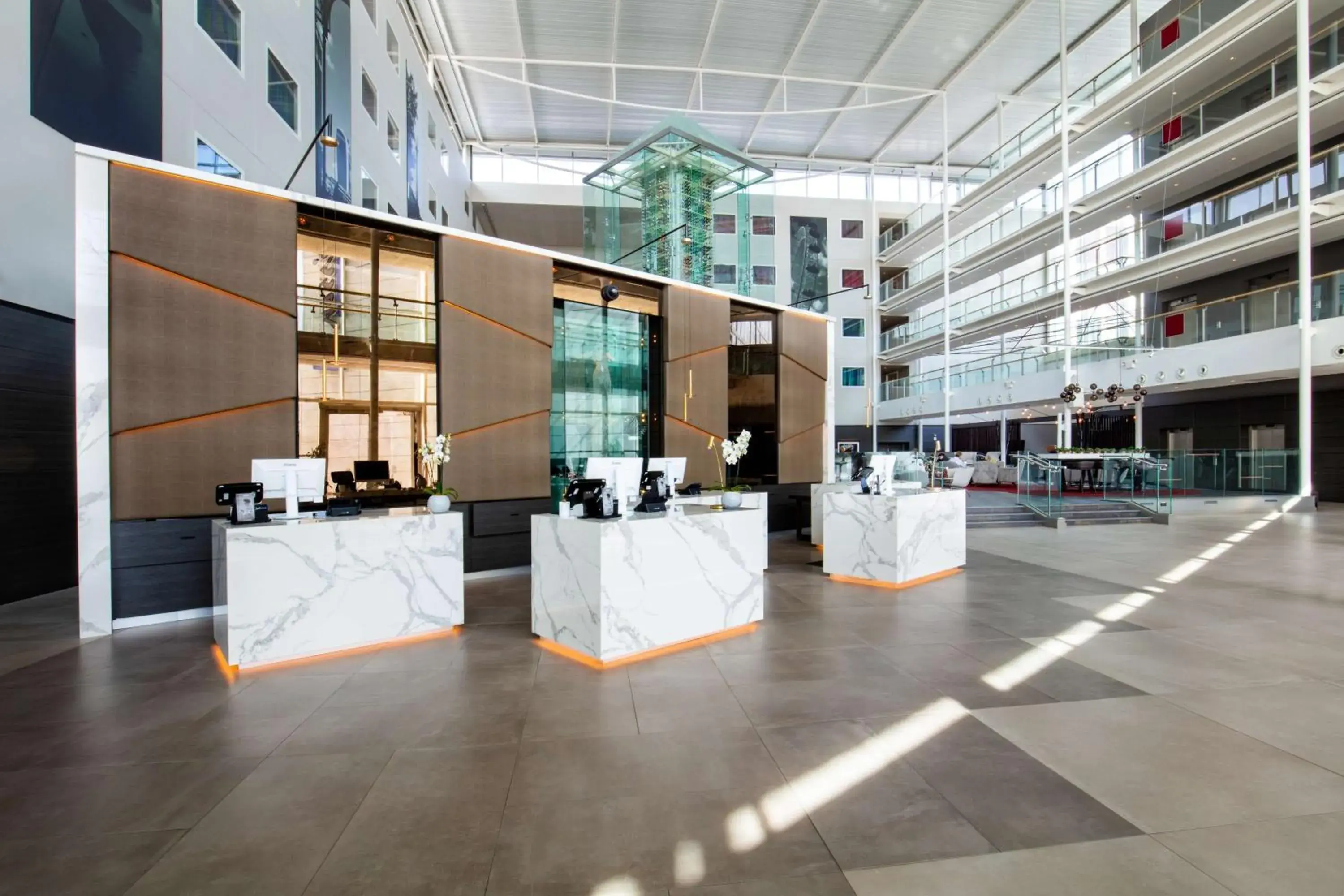 Lobby or reception in Radisson Blu Hotel London Stansted Airport Lobby or reception in Radisson Blu Hotel London Stansted Airport