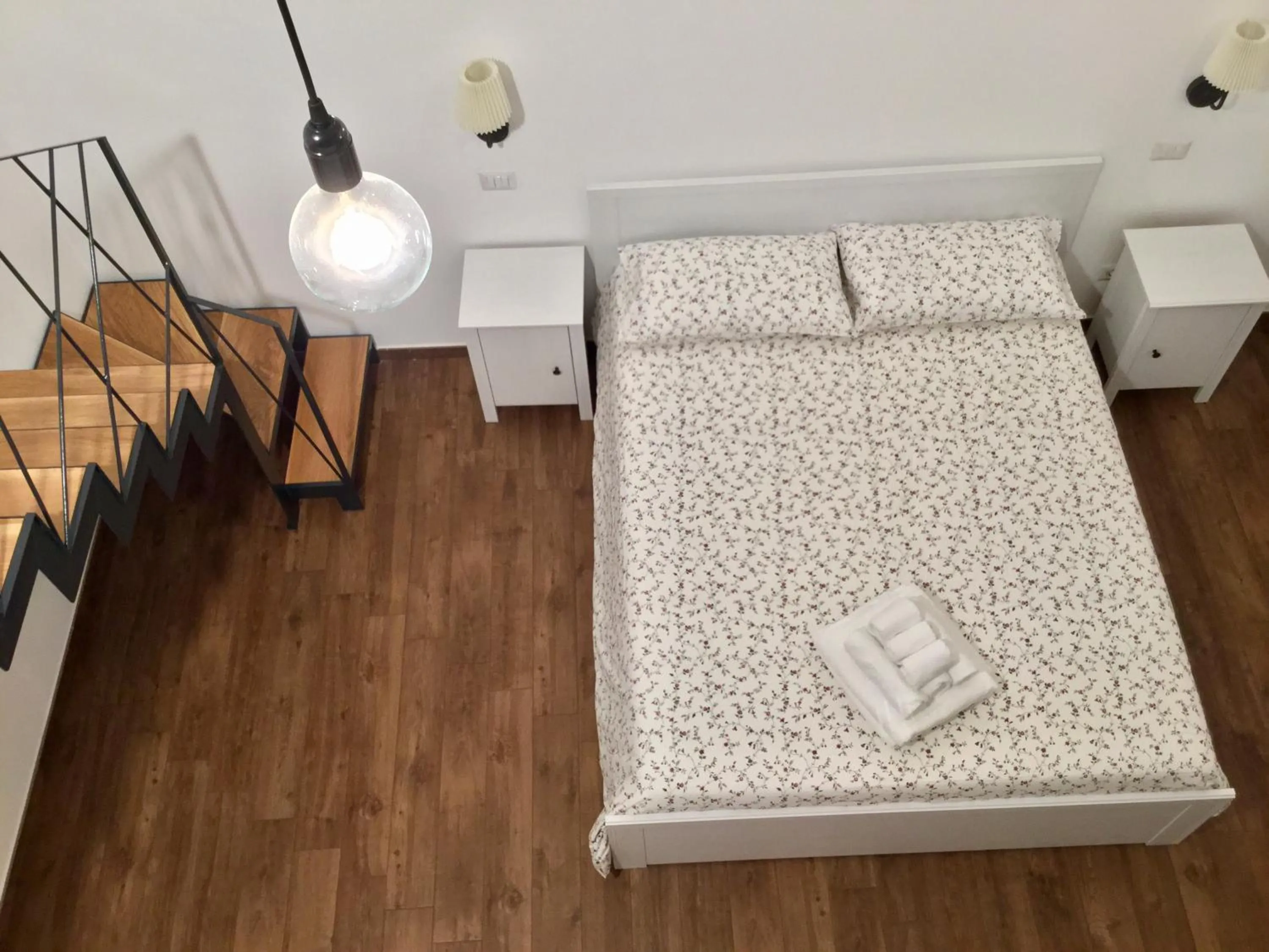 View (from property/room), Bed in B&B Sant'Agostino