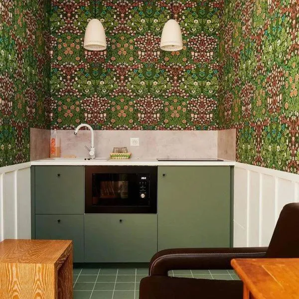 Kitchen or kitchenette in Le Vert Galant - Auberge Etchegorry