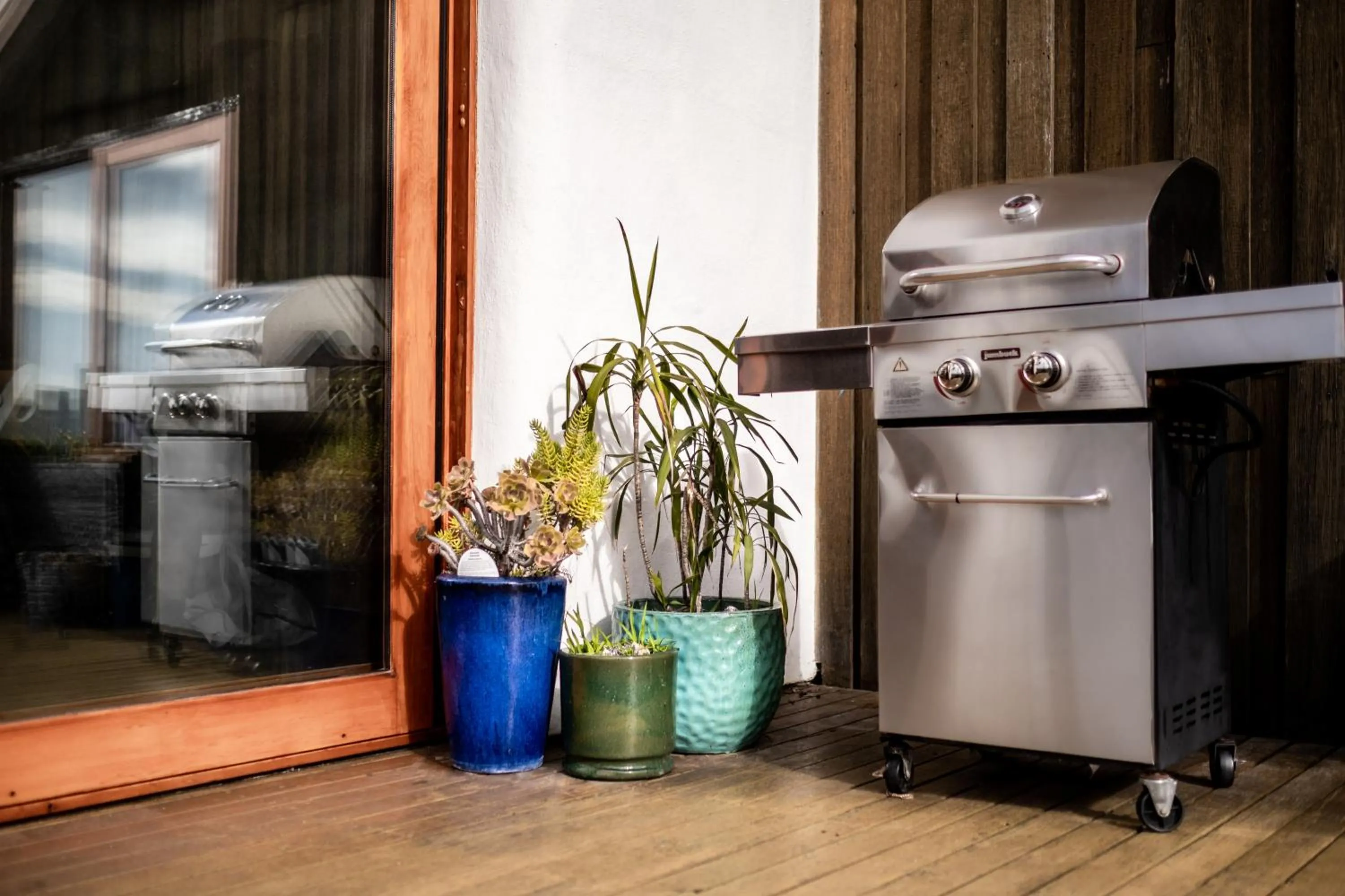 Patio in Studio 59 Holiday Home