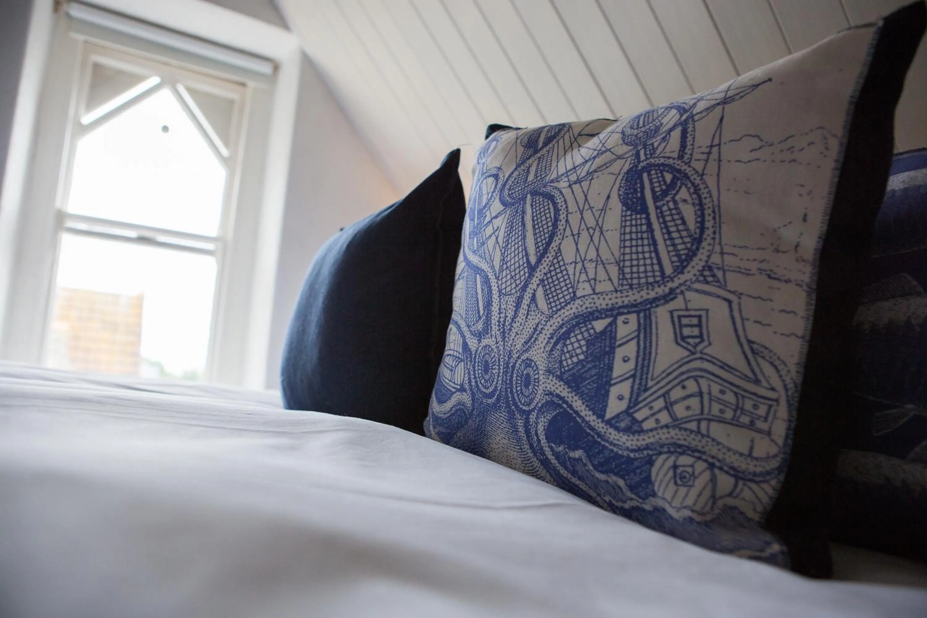 Bed in Norbury House Stylish Accommodation