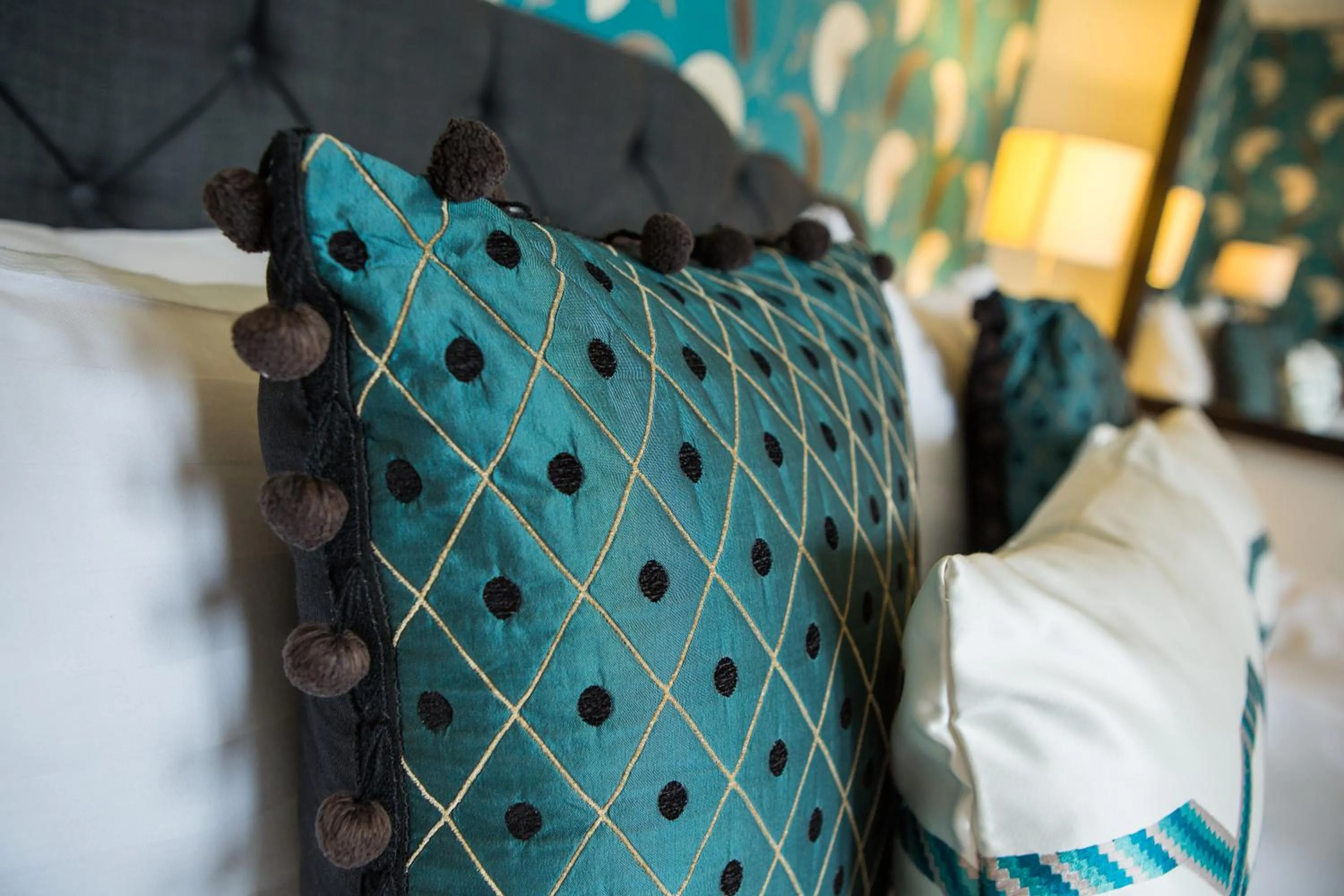 Decorative detail, Bed in Norbury House Stylish Accommodation