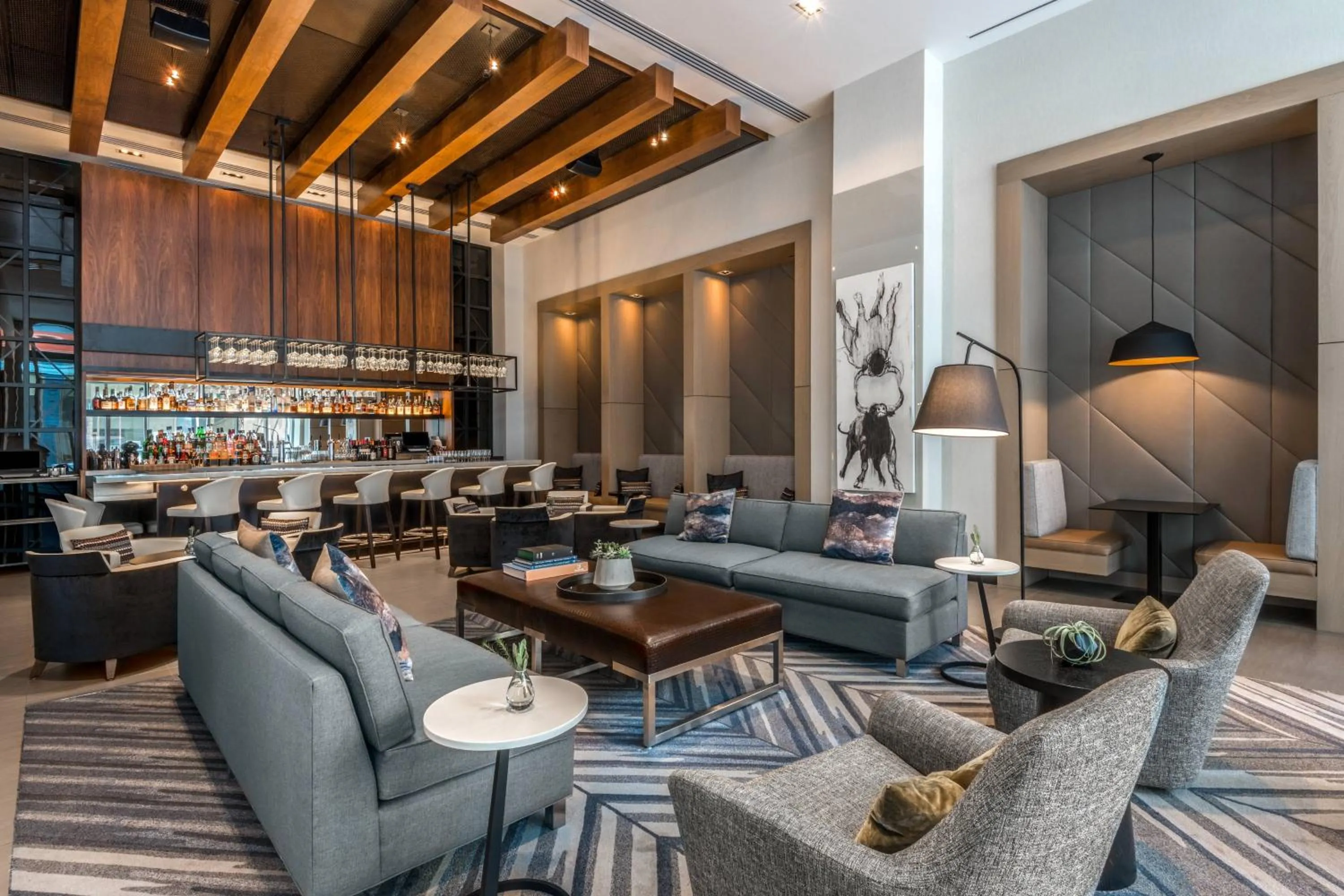 Lounge or bar in AC Hotel by Marriott Denver Downtown