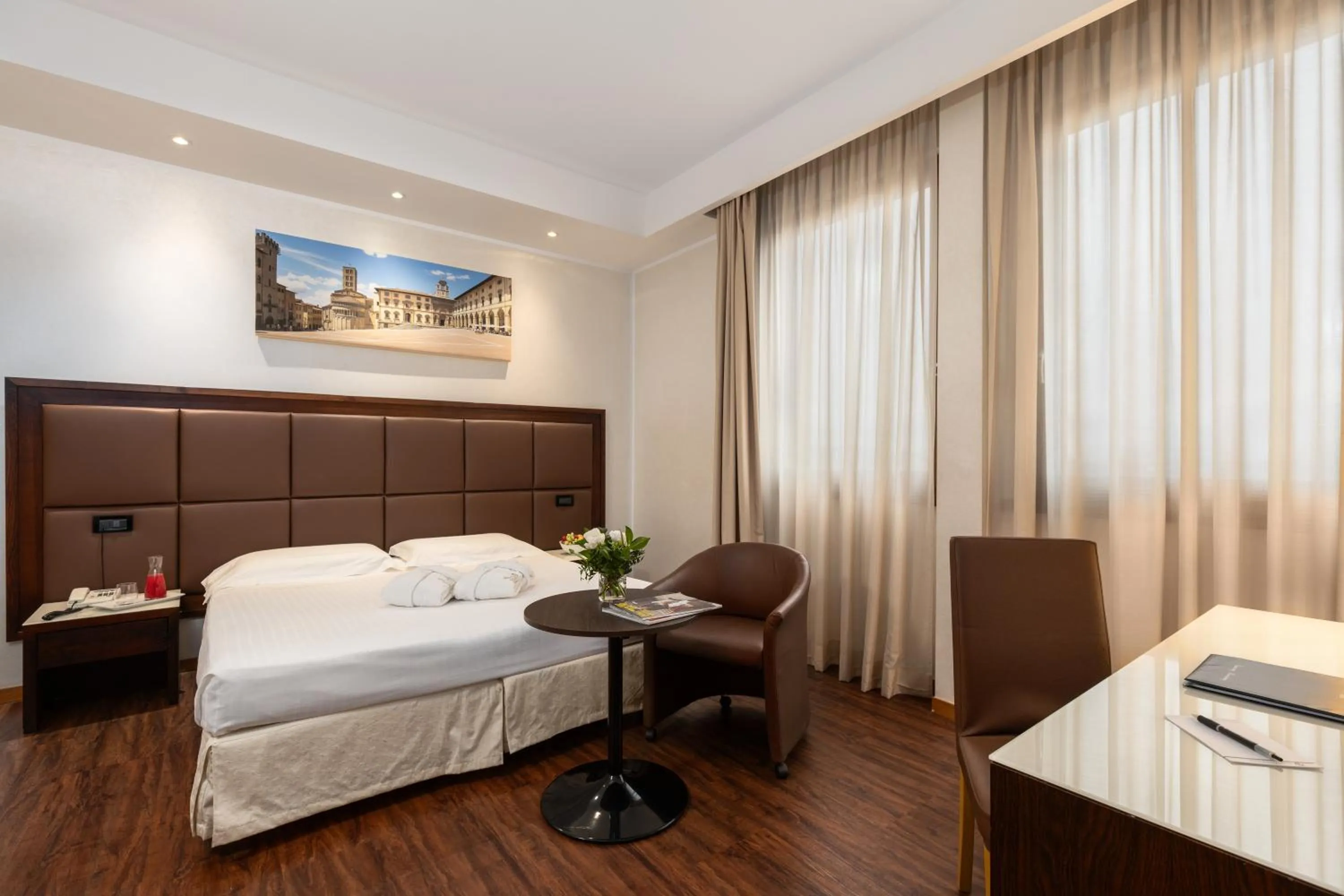 Bedroom, Bed in Hotel Minerva