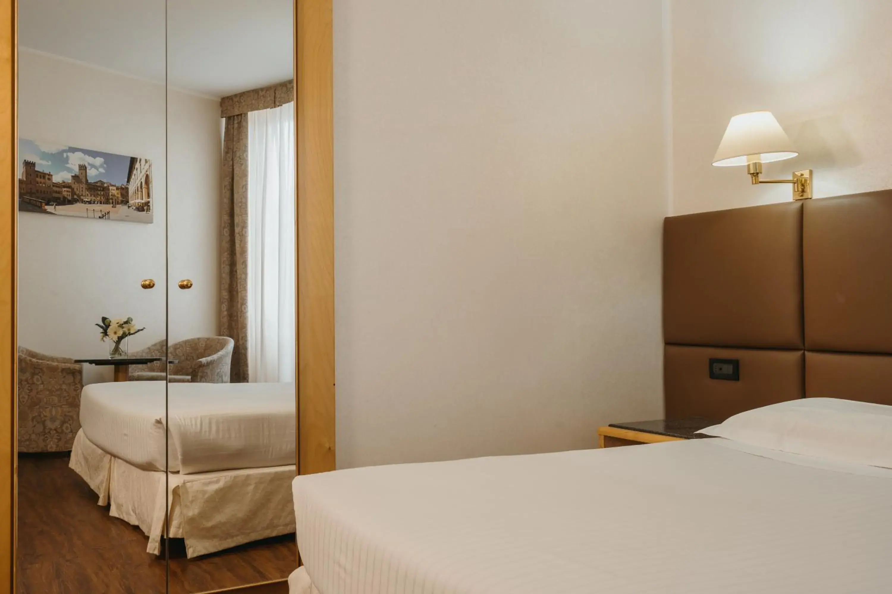 Bed in Hotel Minerva Bed in Hotel Minerva