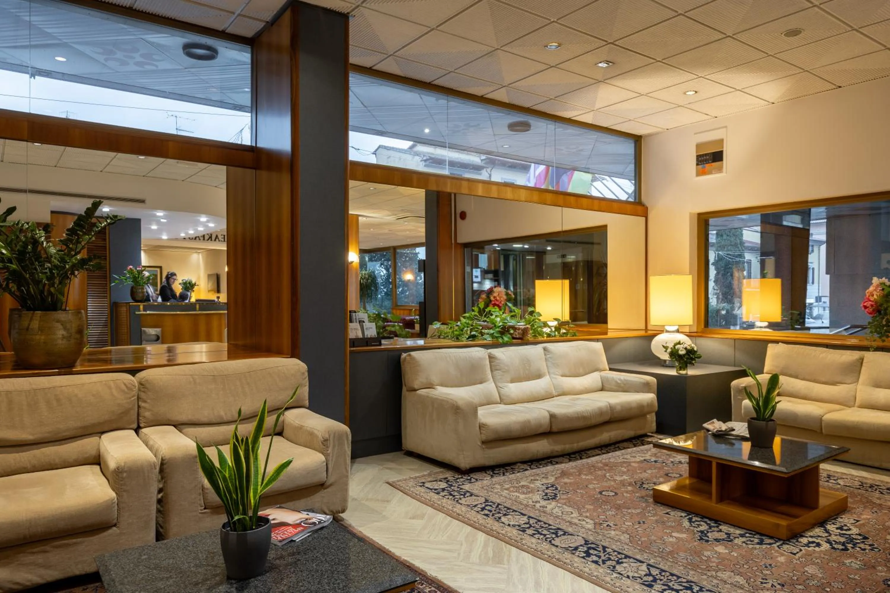 Lobby or reception in Hotel Minerva