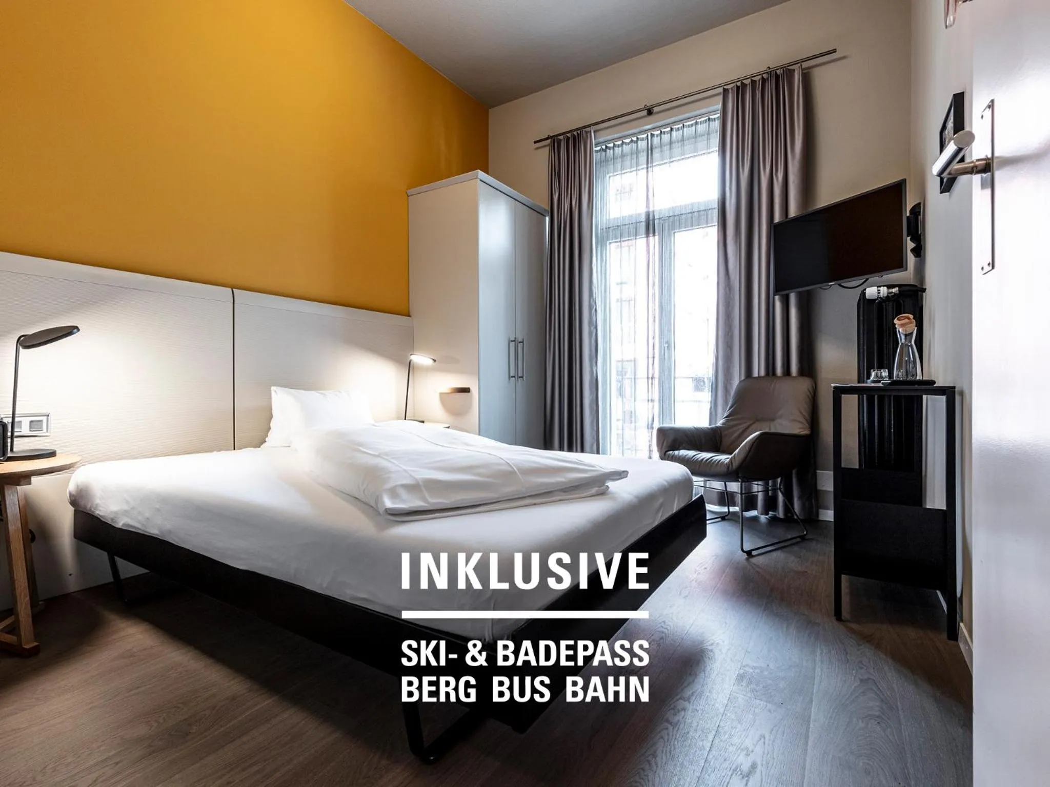 Bed in Hotel Belvedere Scuol