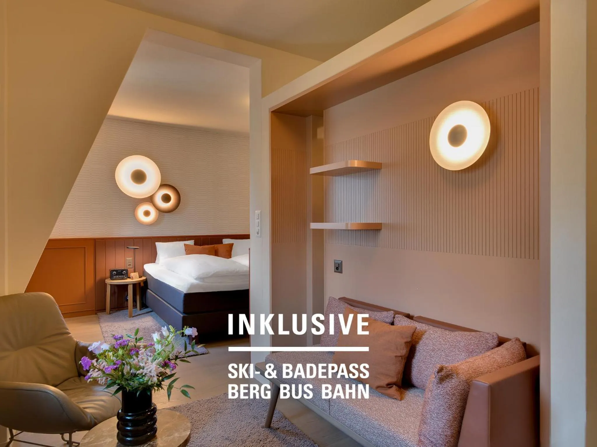 Bed in Hotel Belvedere Scuol