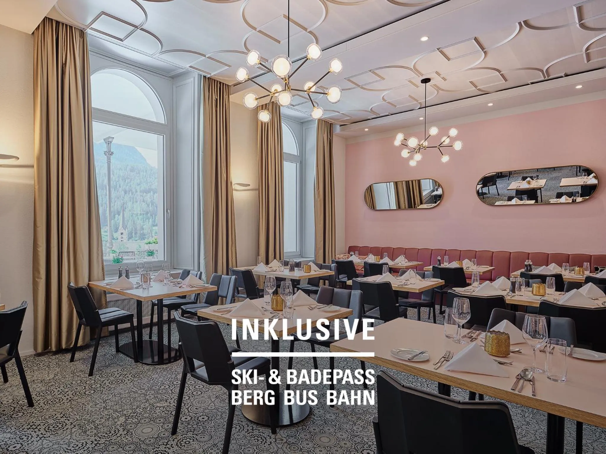 Restaurant/places to eat in Hotel Belvedere Scuol