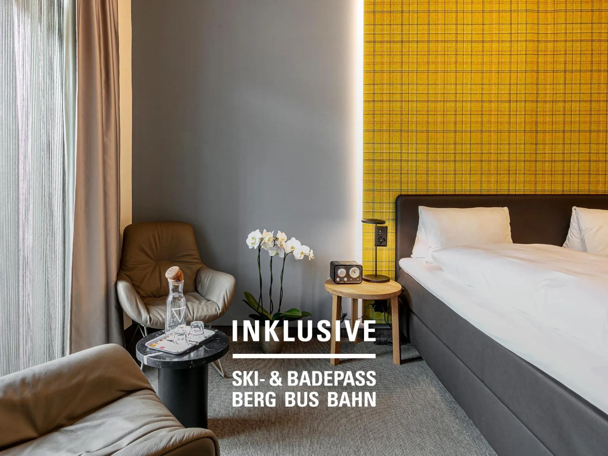 Bed in Hotel Belvedere Scuol