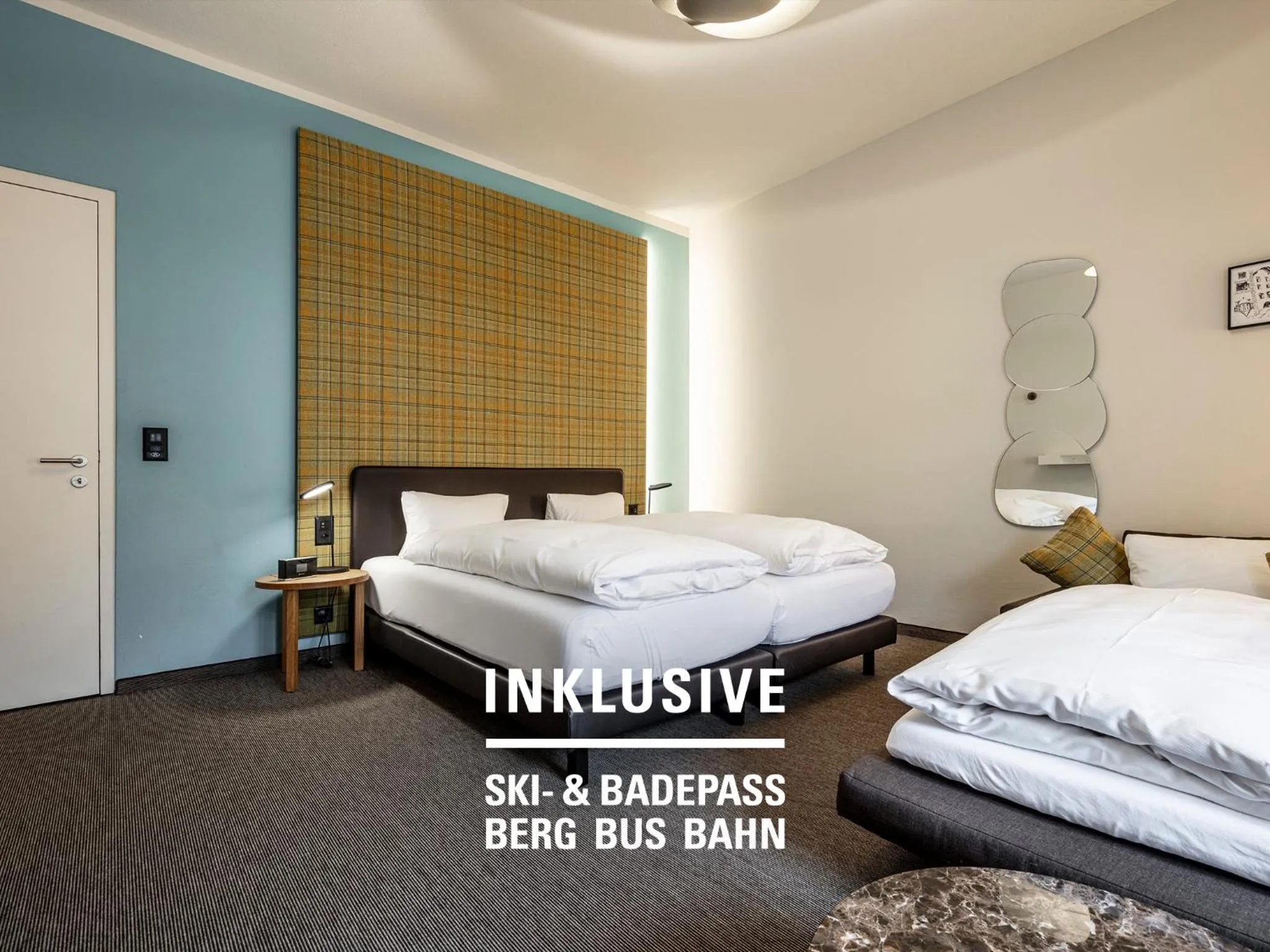 Bed in Hotel Belvedere Scuol