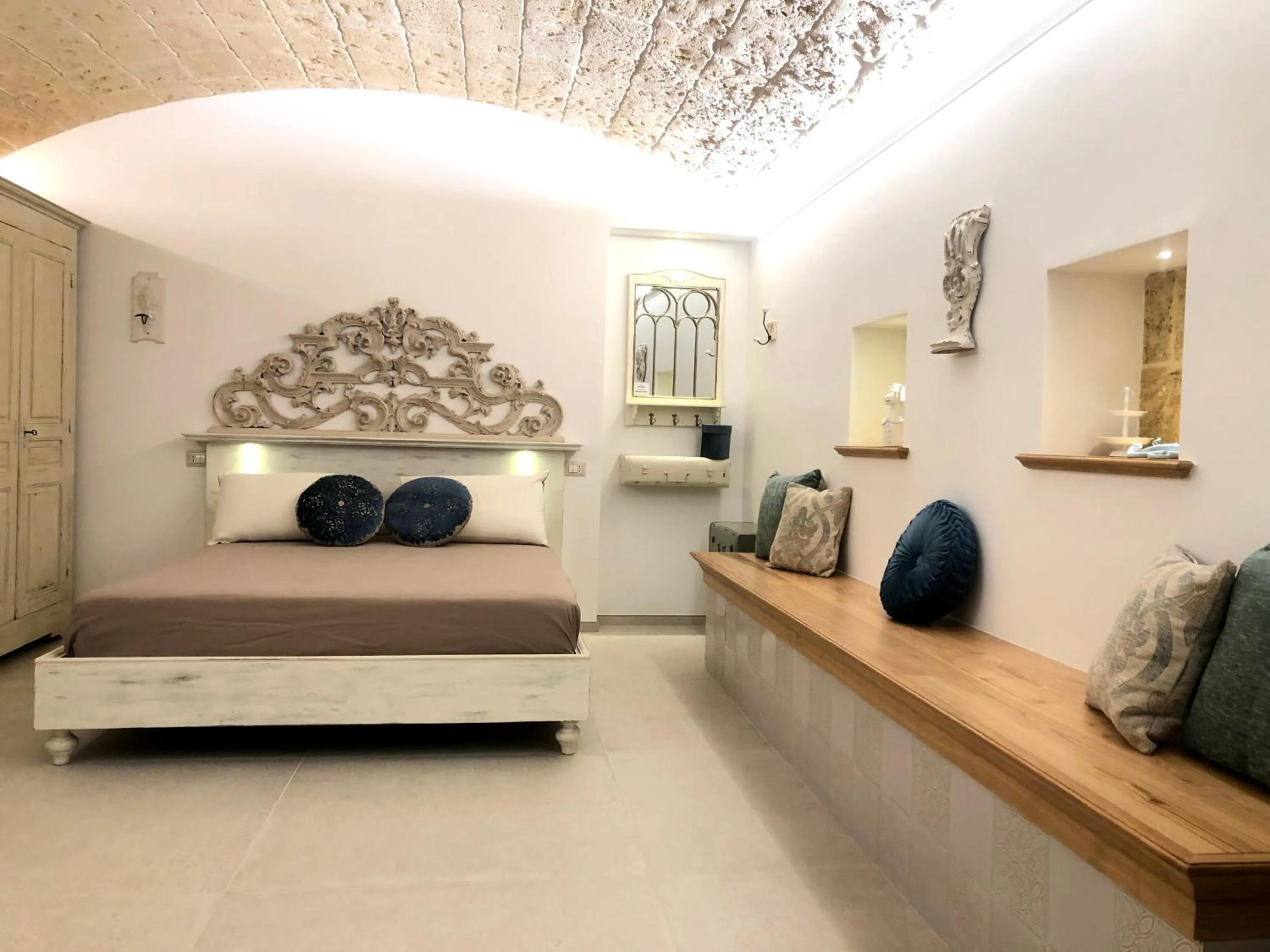 Bed in Sacratum B&B Suite Spa