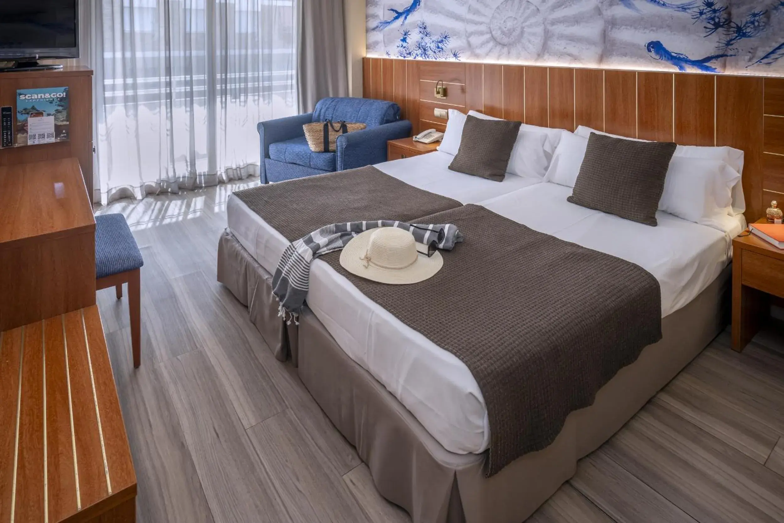 Double or Twin Room with Pool View (2 Adults + 1 Child) in GHT Aquarium & Spa Double or Twin Room with Pool View (2 Adults + 1 Child) in GHT Aquarium & Spa