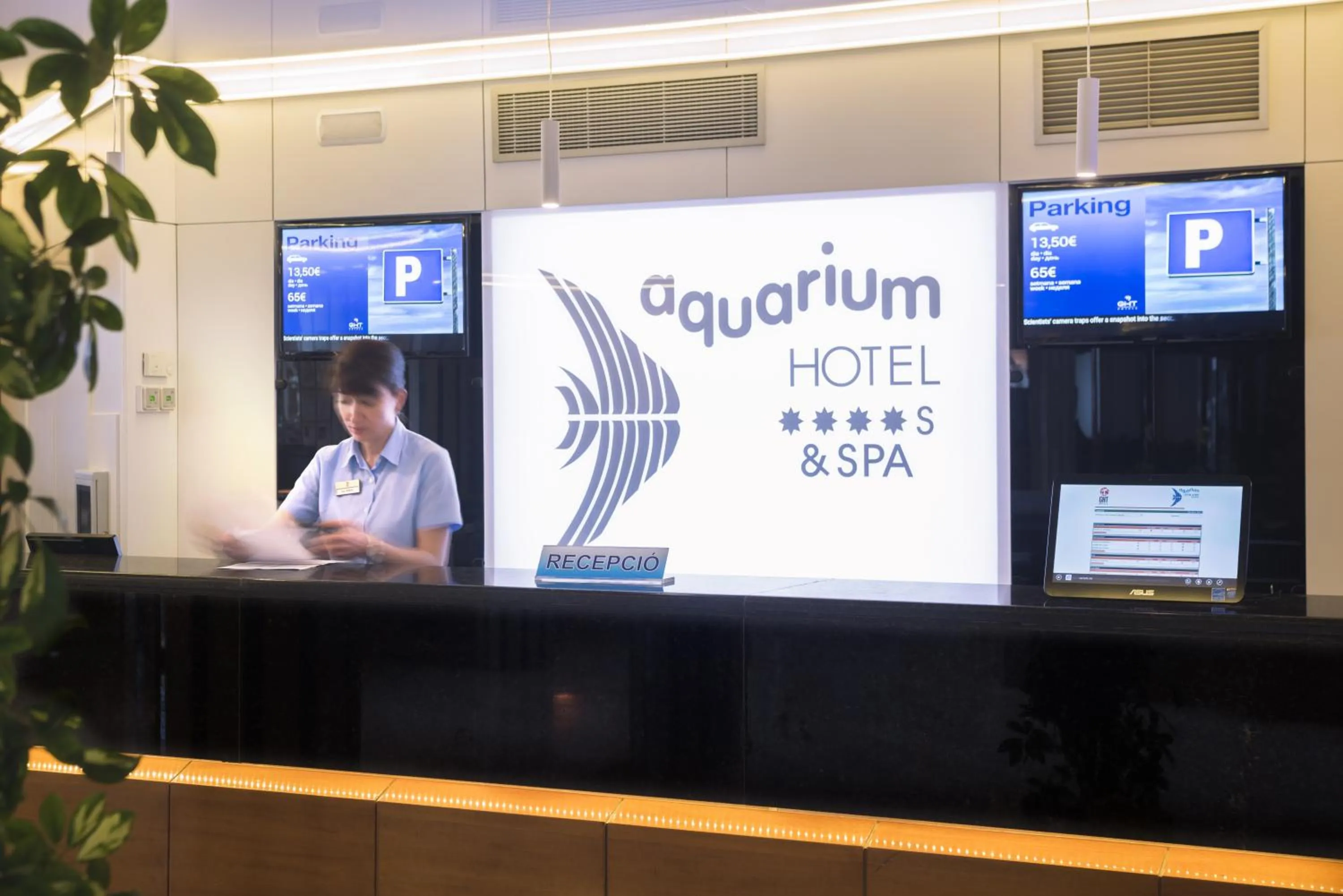Lobby or reception in GHT Aquarium & Spa