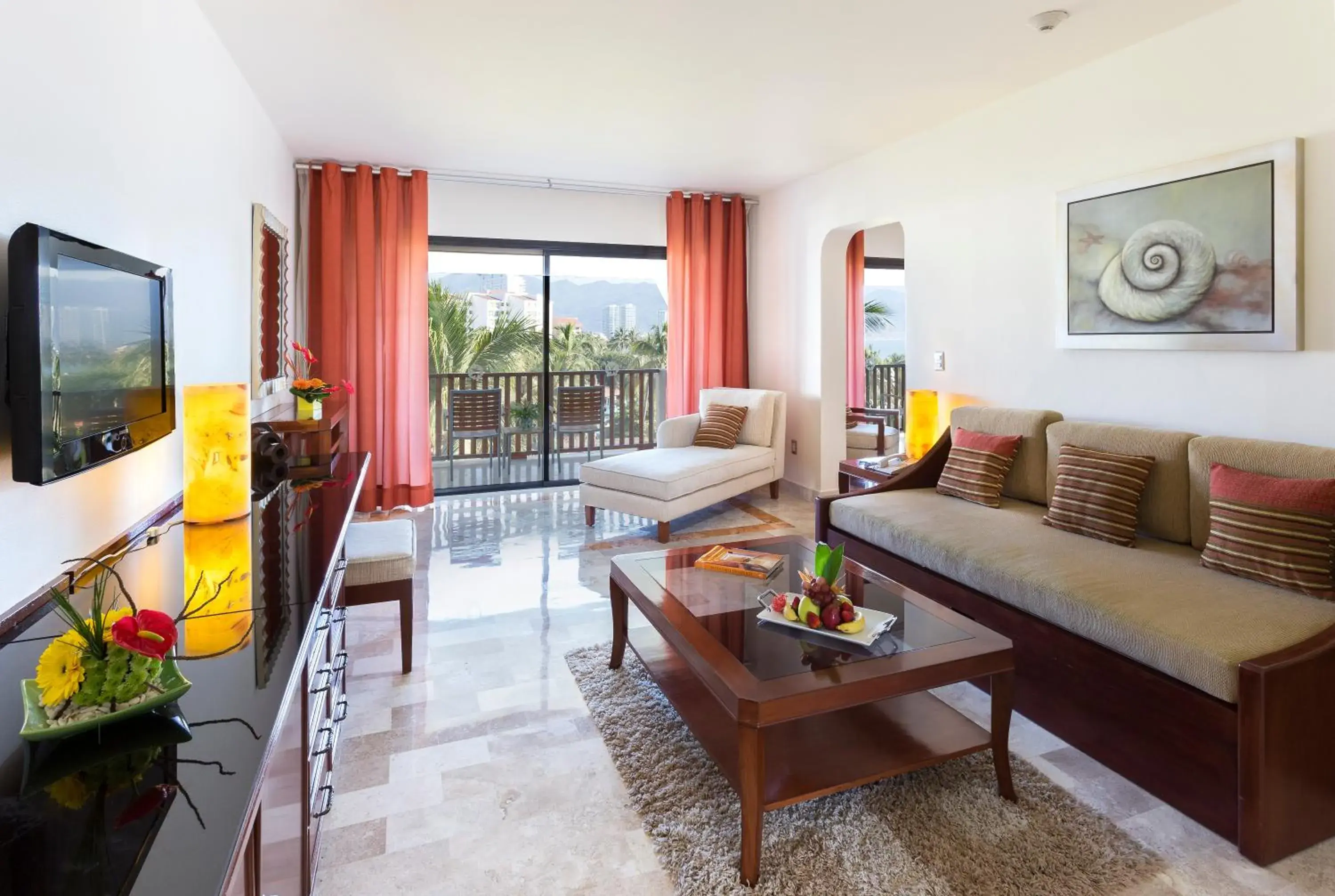 Balcony/Terrace, Bed in Meliá Puerto Vallarta – All Inclusive Balcony/Terrace, Bed in Meliá Puerto Vallarta – All Inclusive