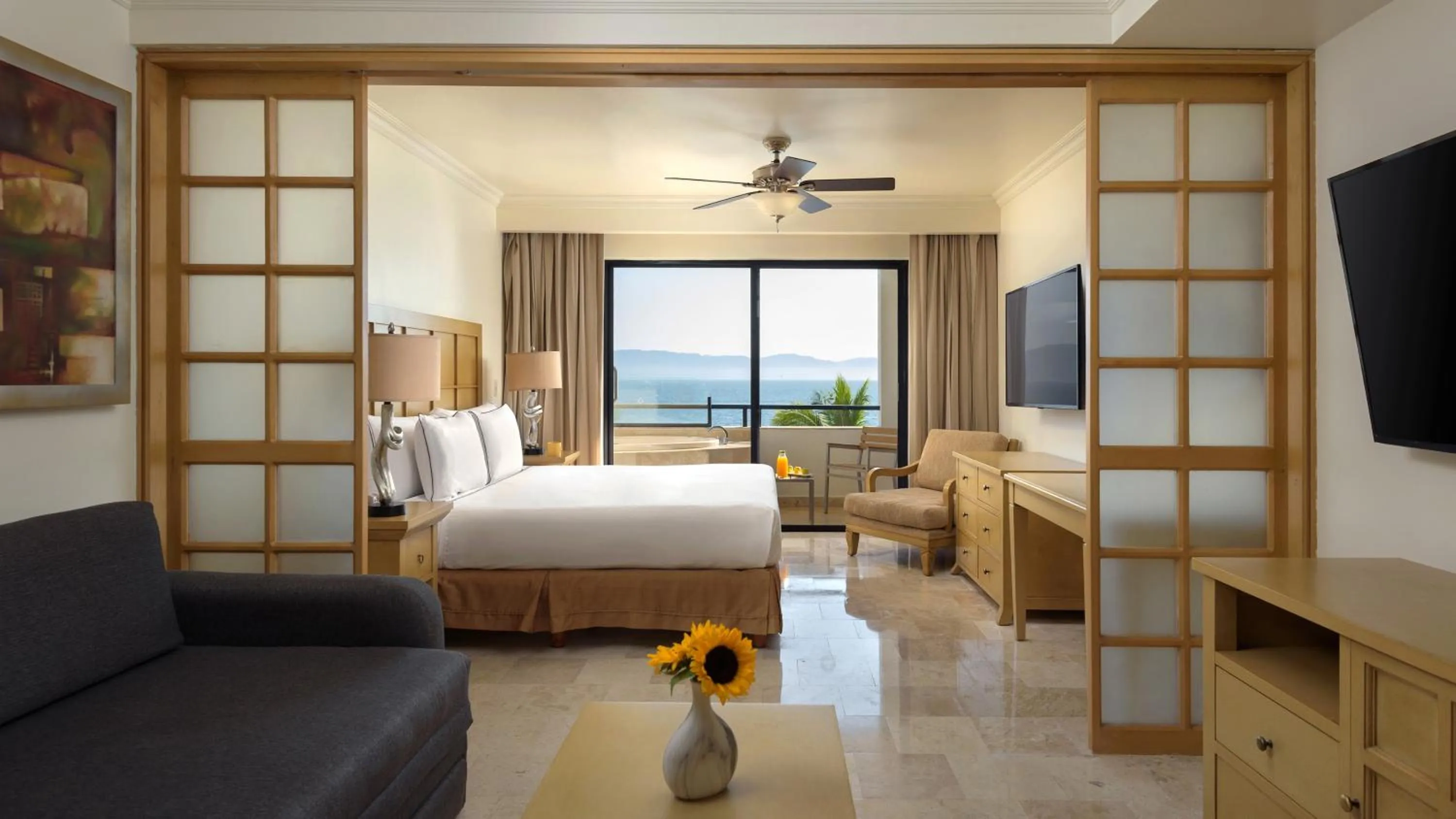 Bedroom, Bed in Meliá Puerto Vallarta – All Inclusive