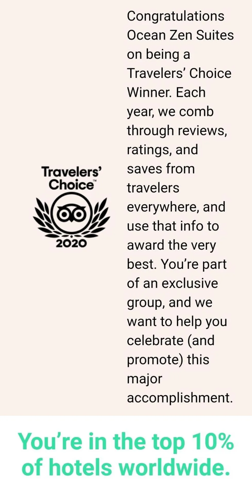 Logo/Certificate/Sign in Ocean Zen Suites on 5th Avenue - Adults Only