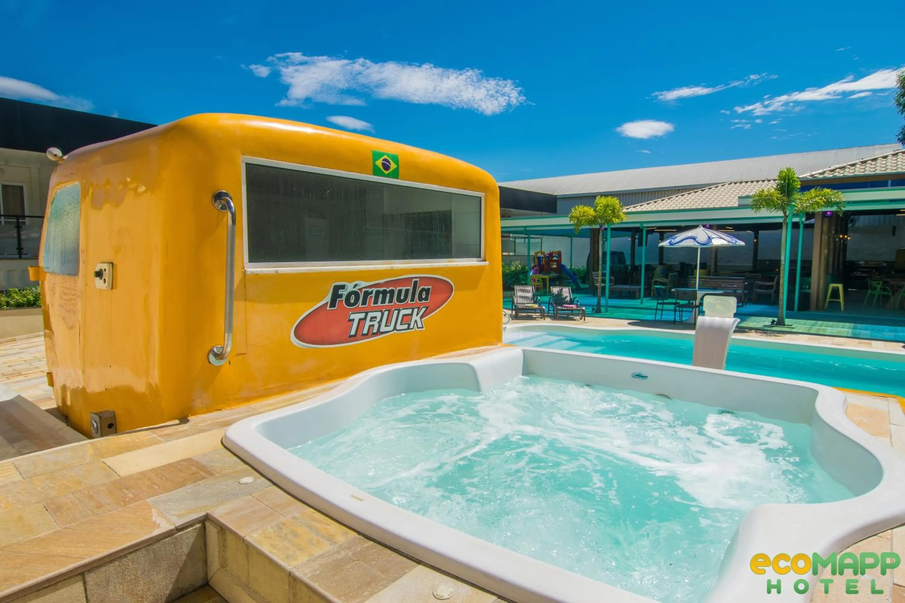 Swimming pool in EcoMAPP Hotel