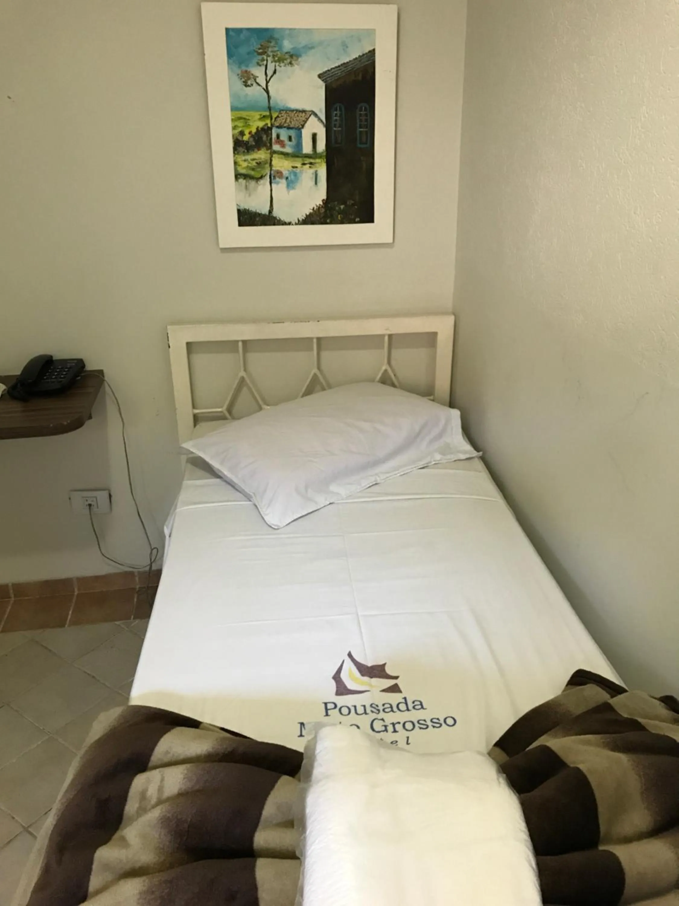 Bed in Hotel Pousada Mato Grosso