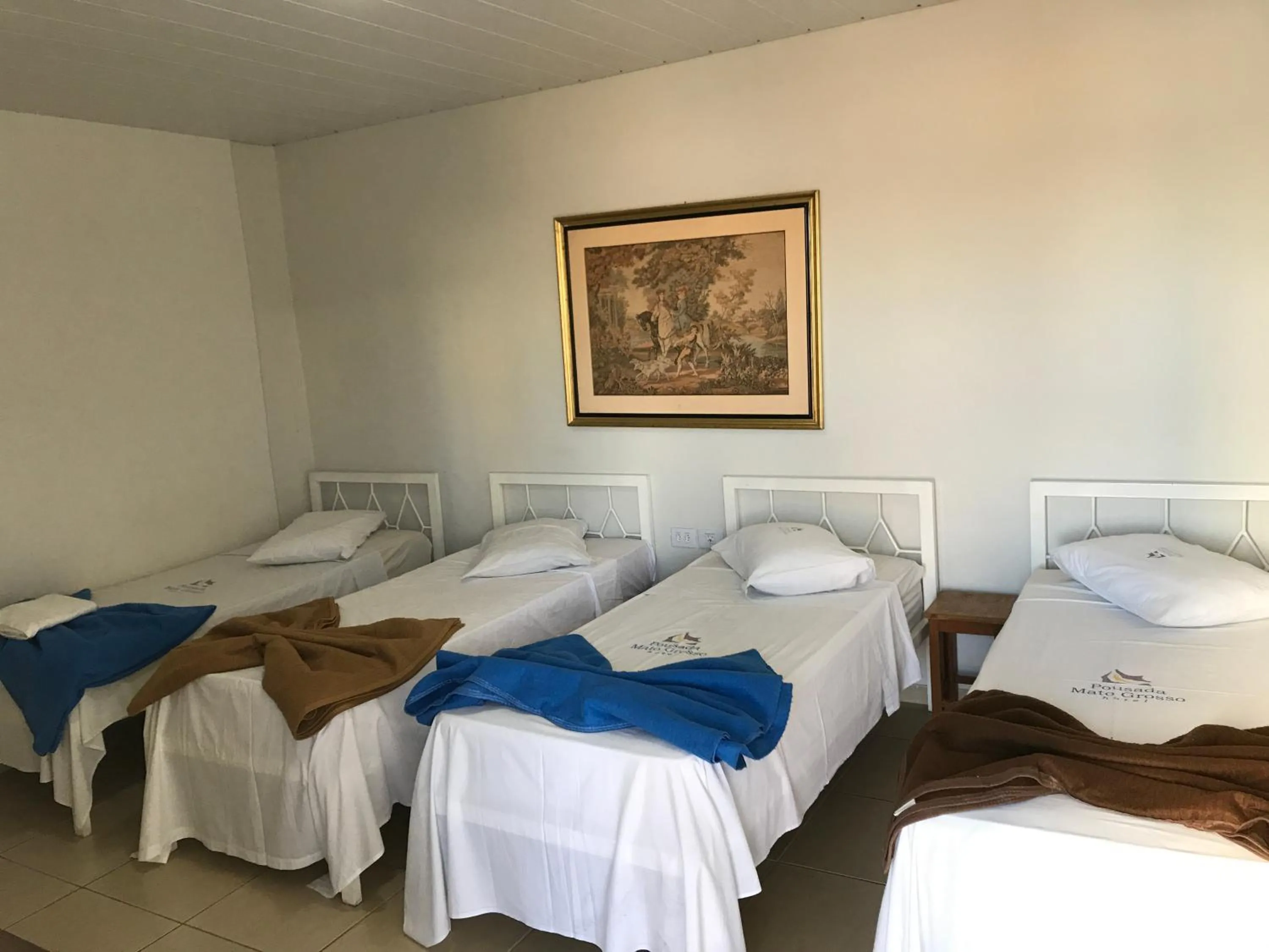 Bed in Hotel Pousada Mato Grosso