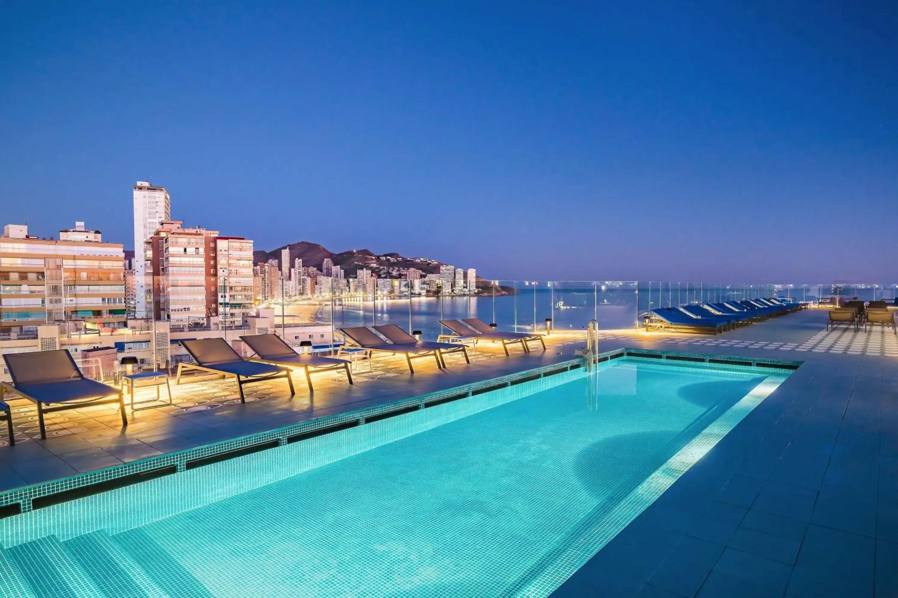 Pool view in Barceló Benidorm Beach - Adults Recommended Pool view in Barceló Benidorm Beach - Adults Recommended