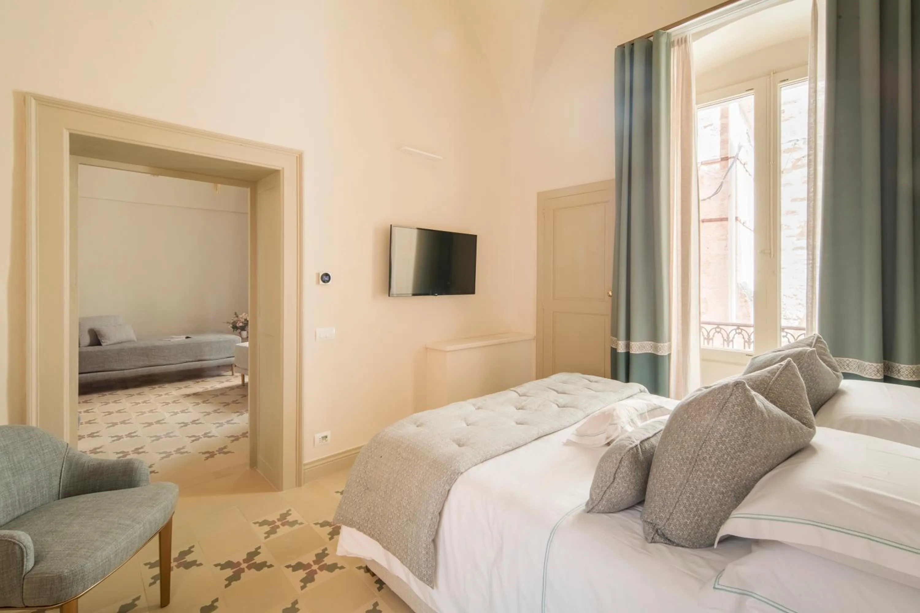 Bed in San Michele Suite