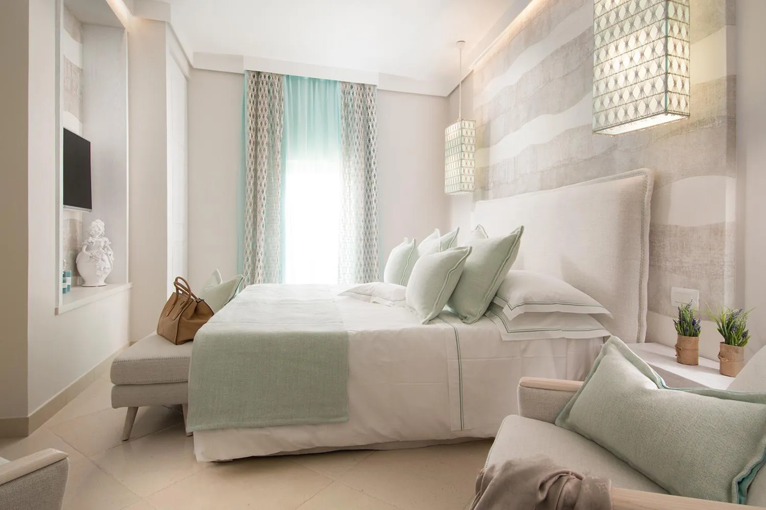 Bed in San Michele Suite