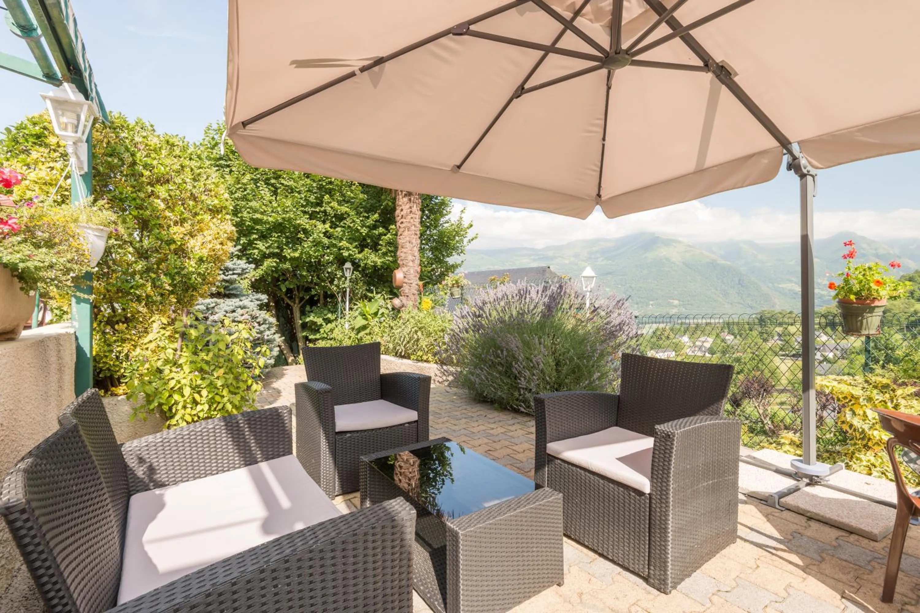 Patio in Auberge Le Cabaliros