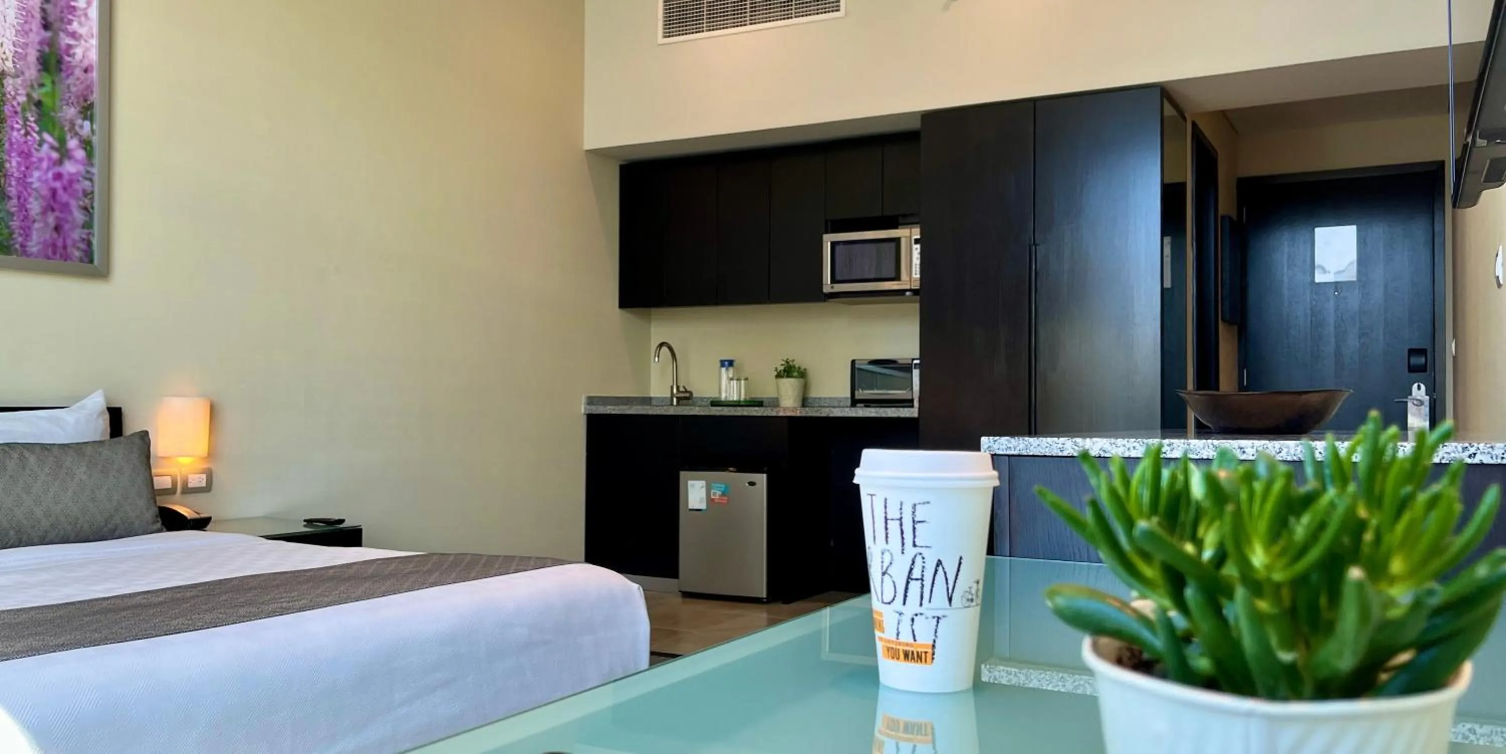 Bed in Stadia Suites Mexico City Santa Fe