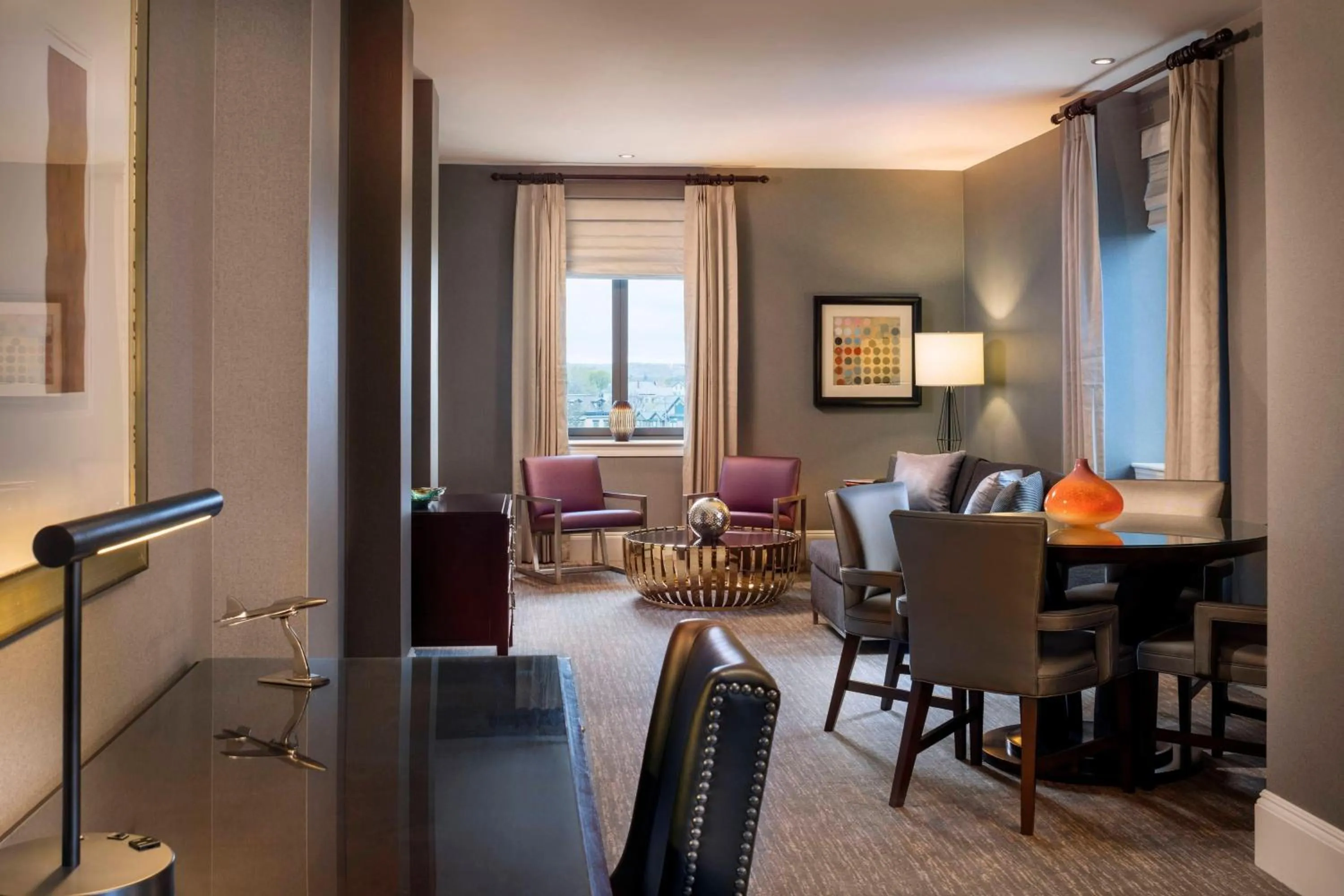 Living room in Renaissance Providence Downtown Hotel