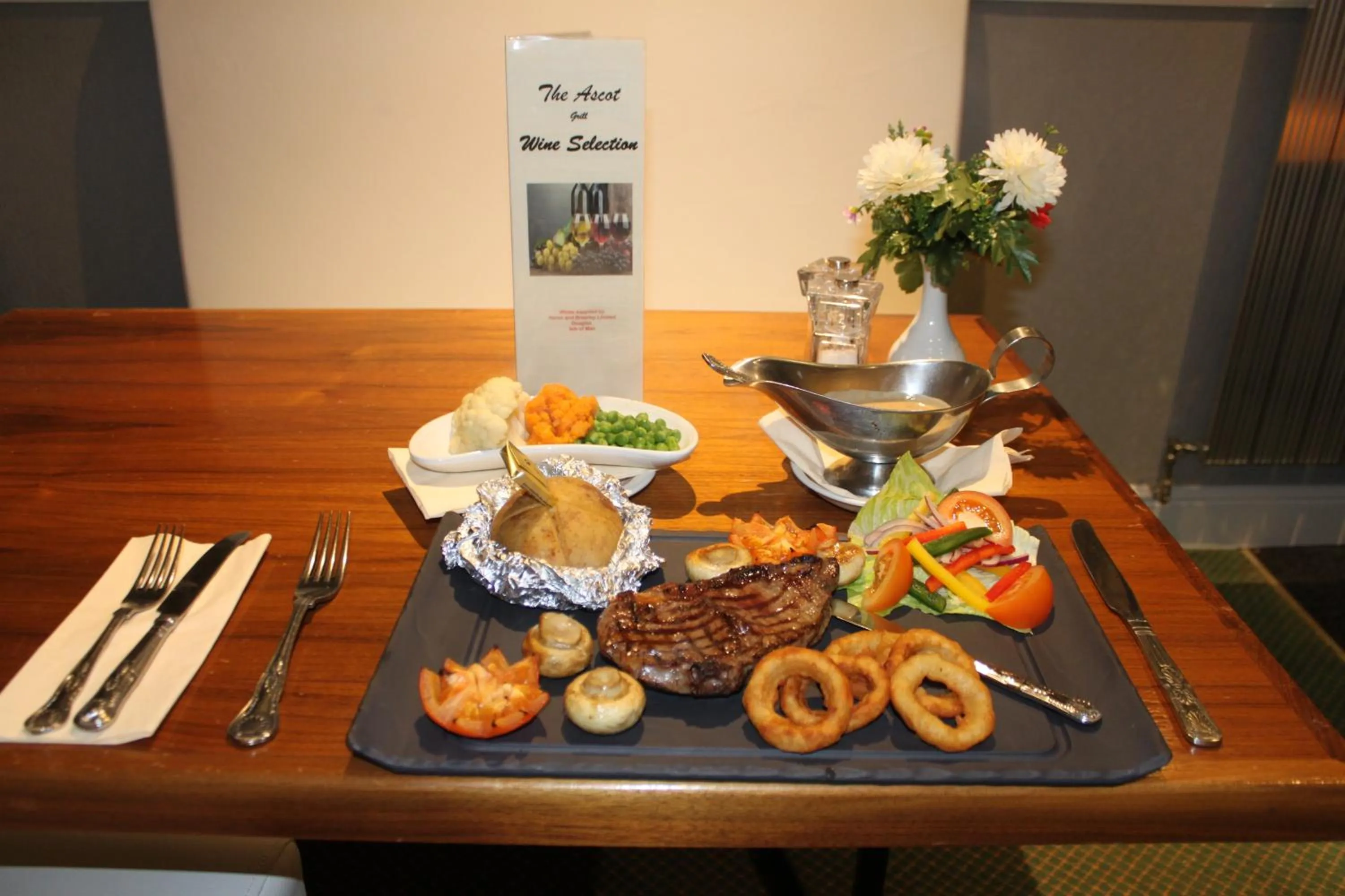 Food close-up in Ascot Hotel