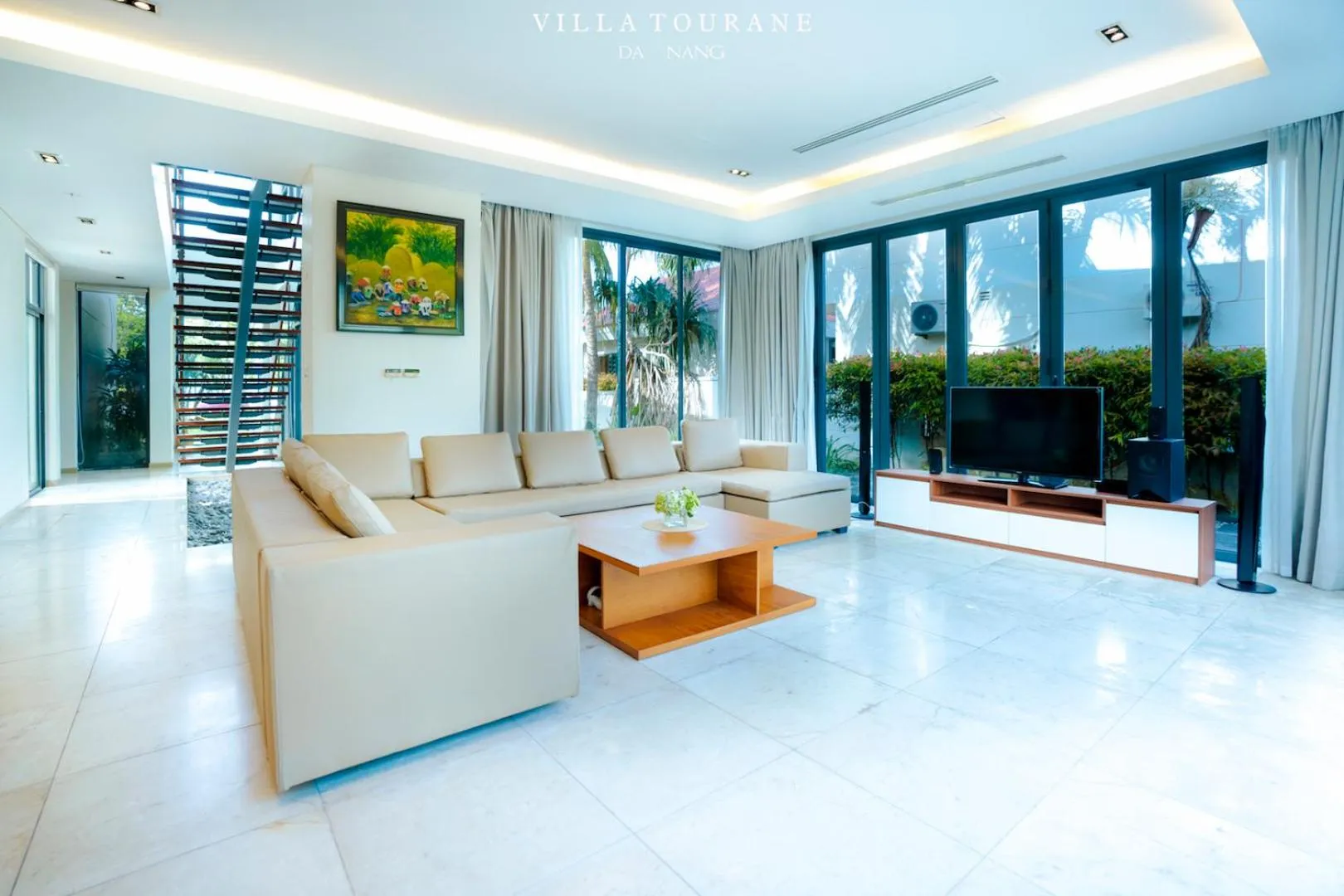 Living room in Villa Tourane