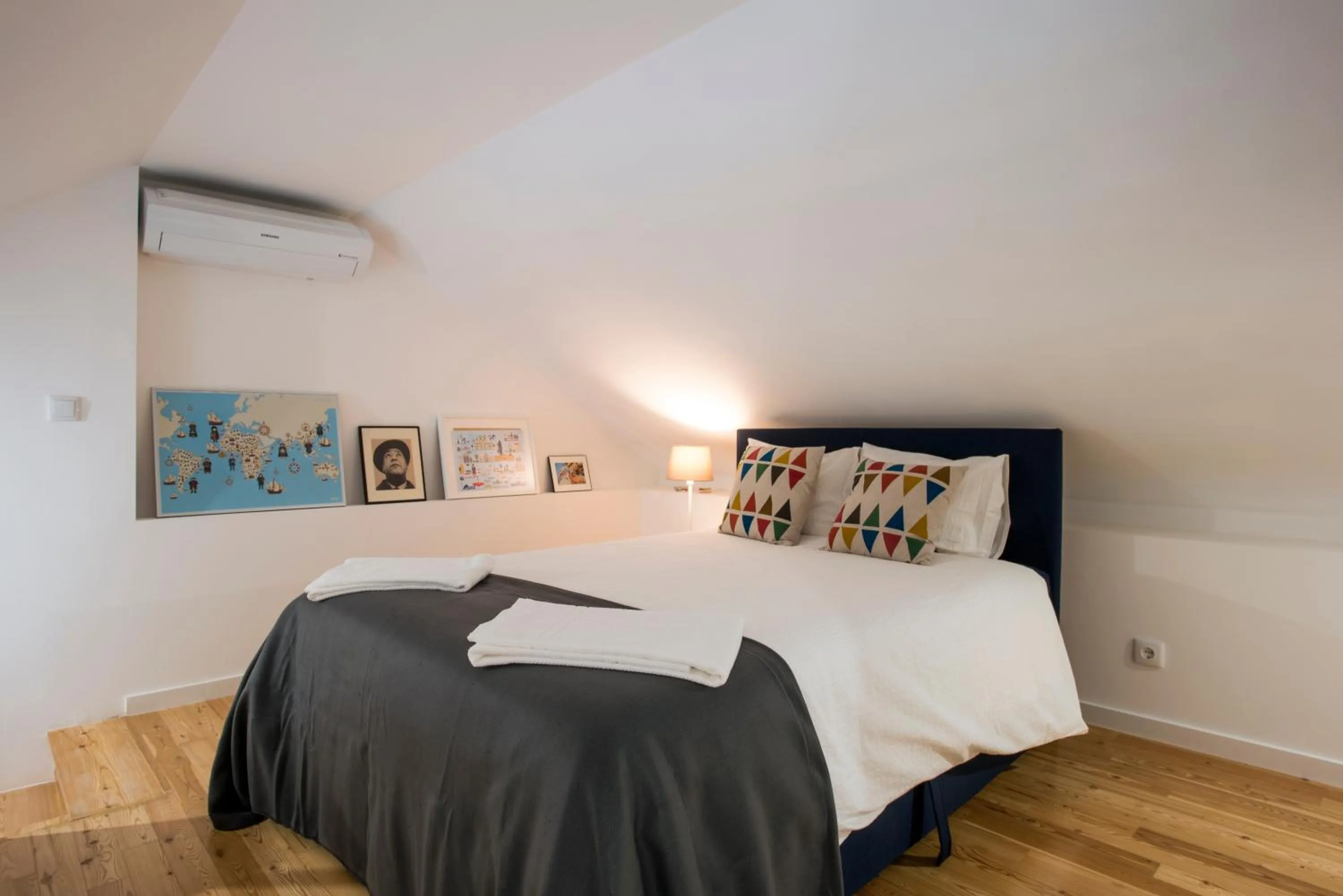 Bedroom, Bed in Downtown Boutique Duplex