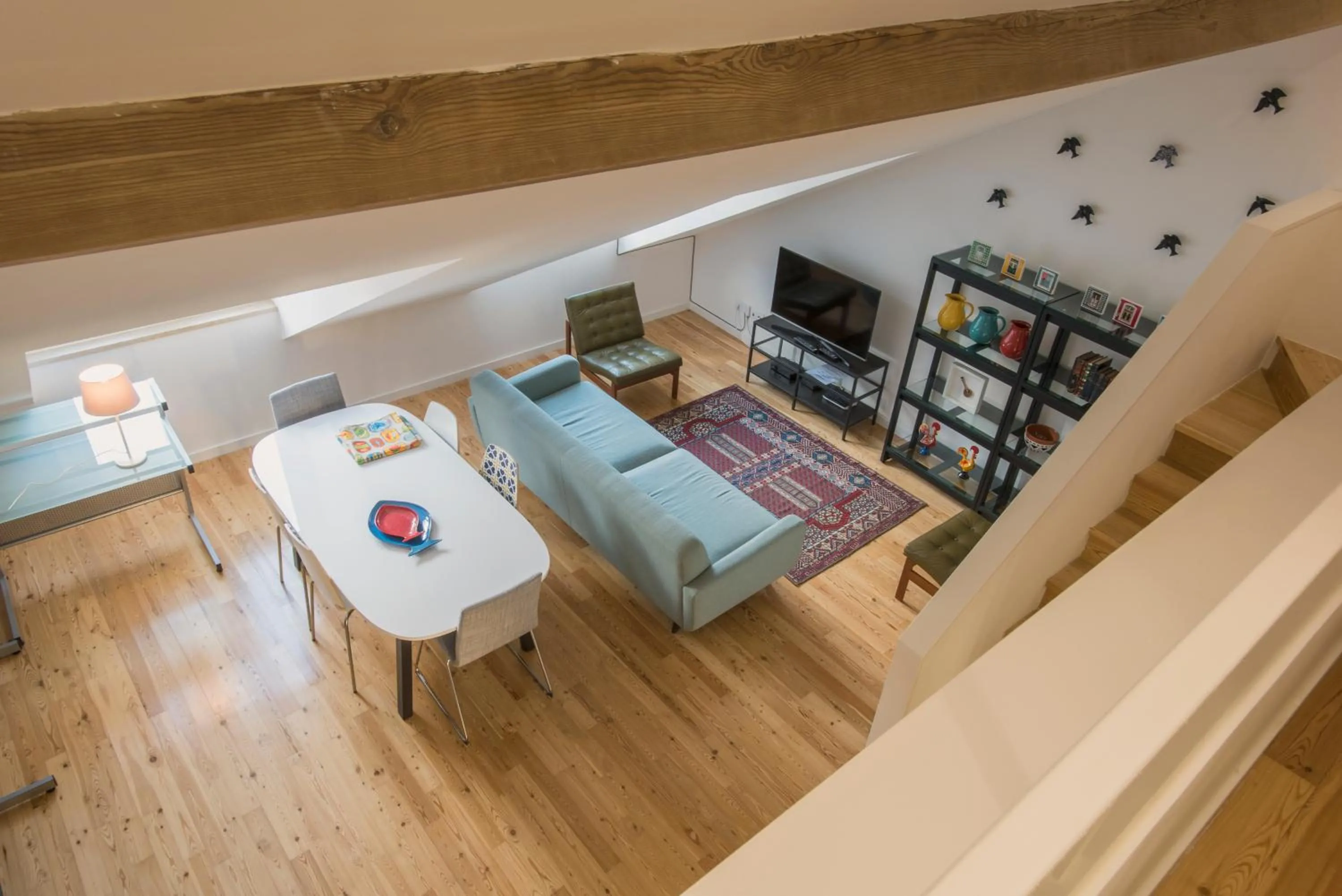 Living room in Downtown Boutique Duplex