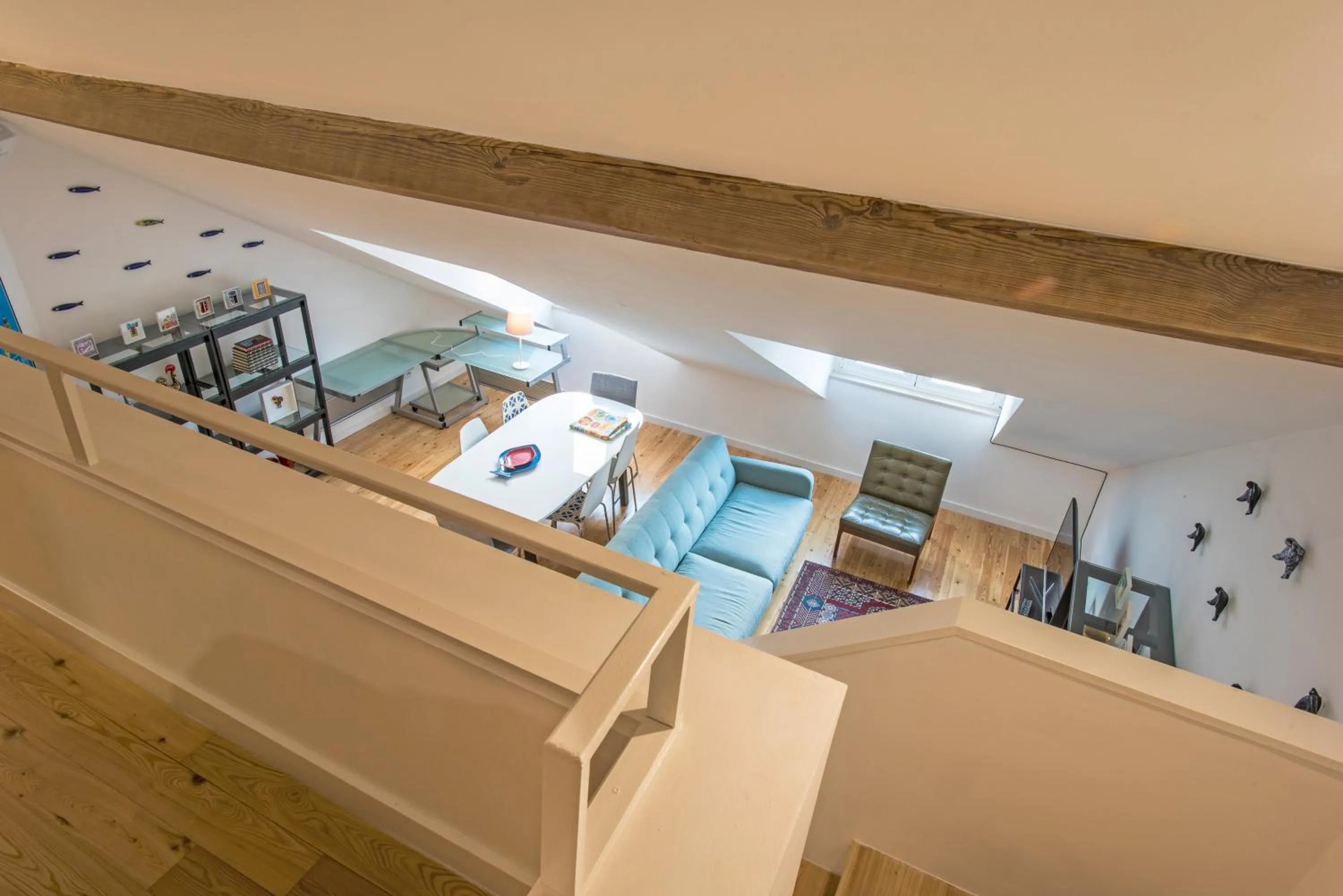 Living room in Downtown Boutique Duplex