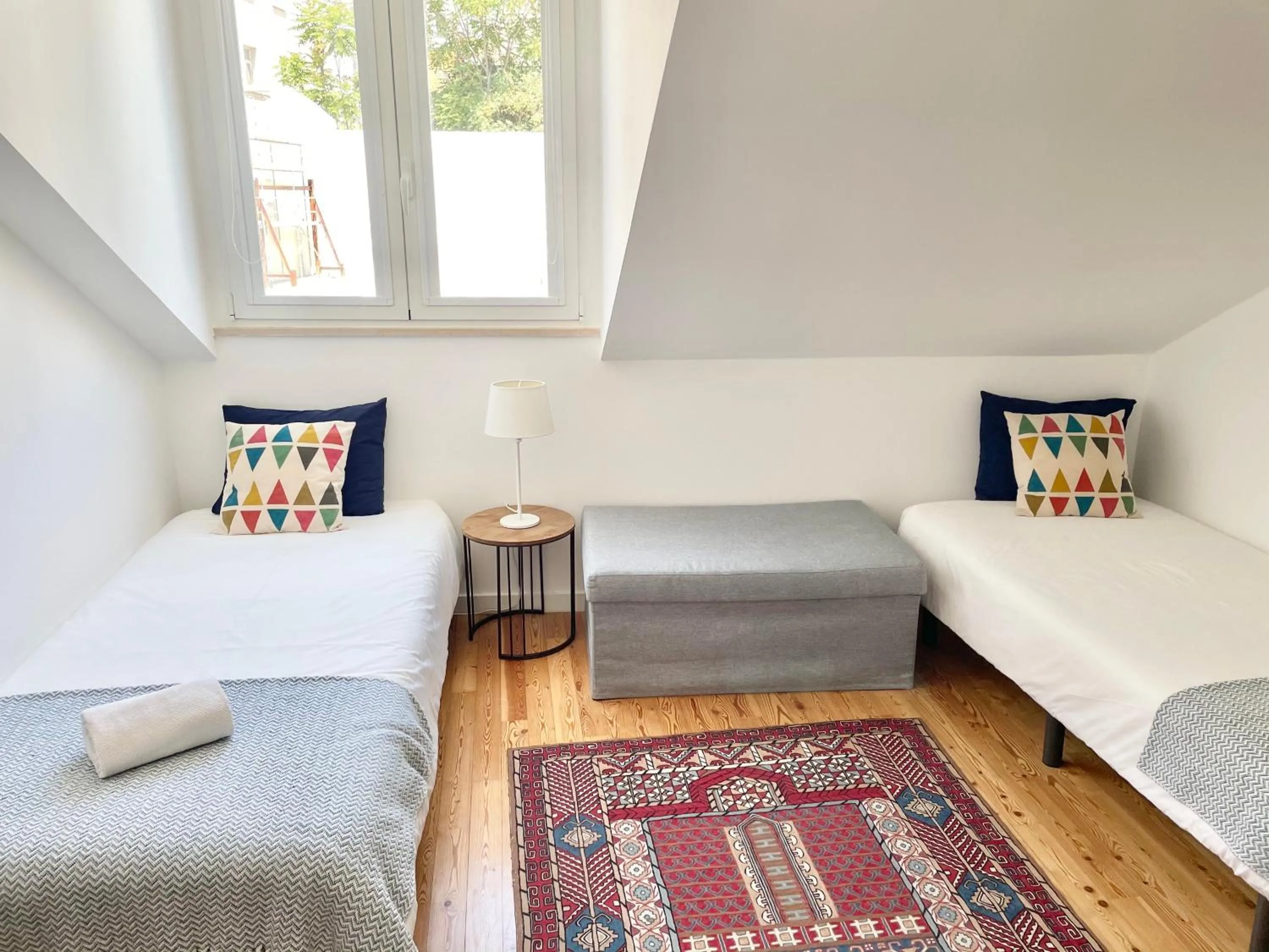 Bedroom, Bed in Downtown Boutique Duplex