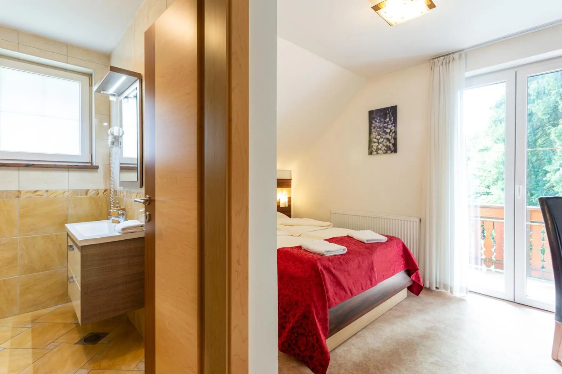 Bed in Guest House Hober