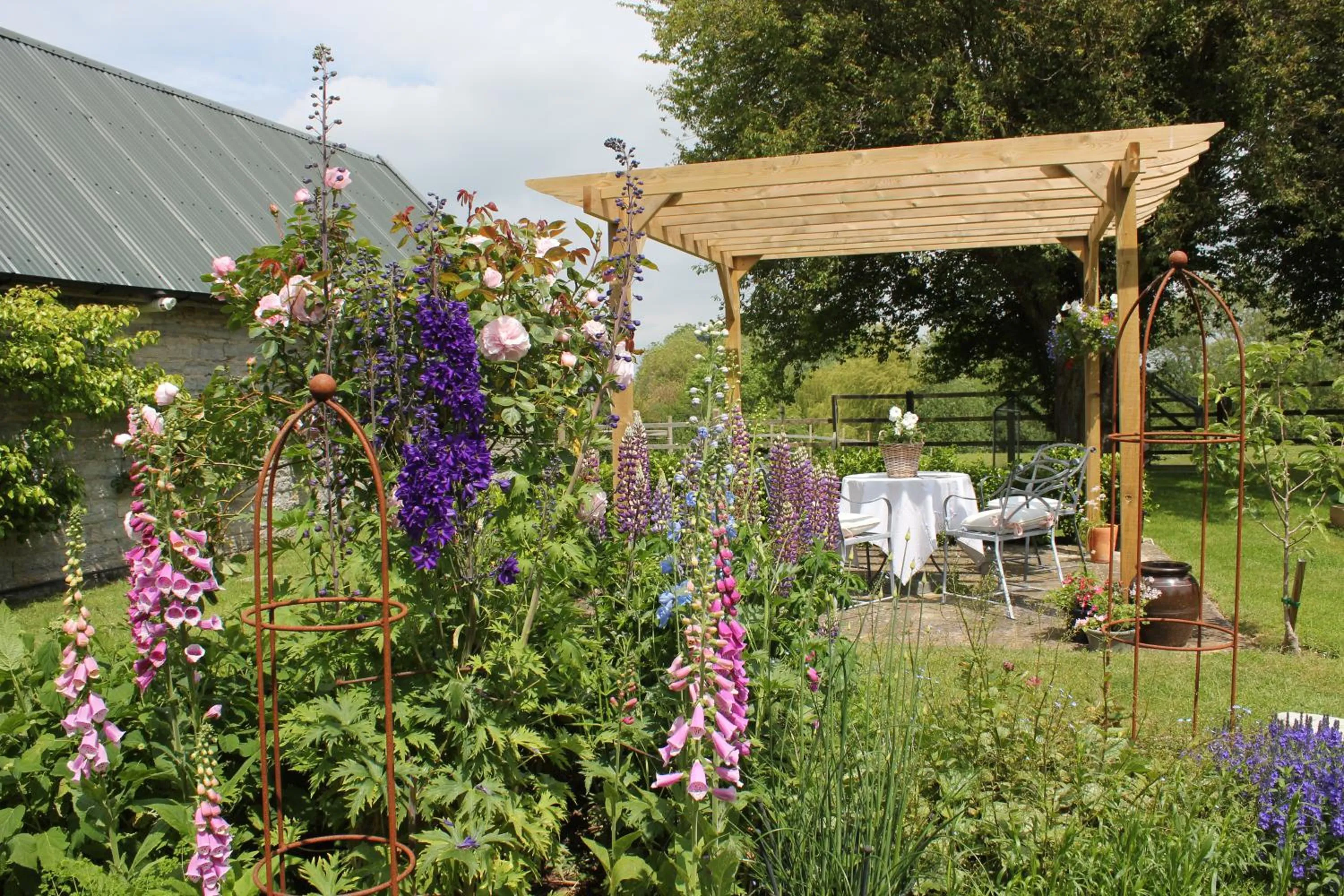 Garden in West Knole House Somerset