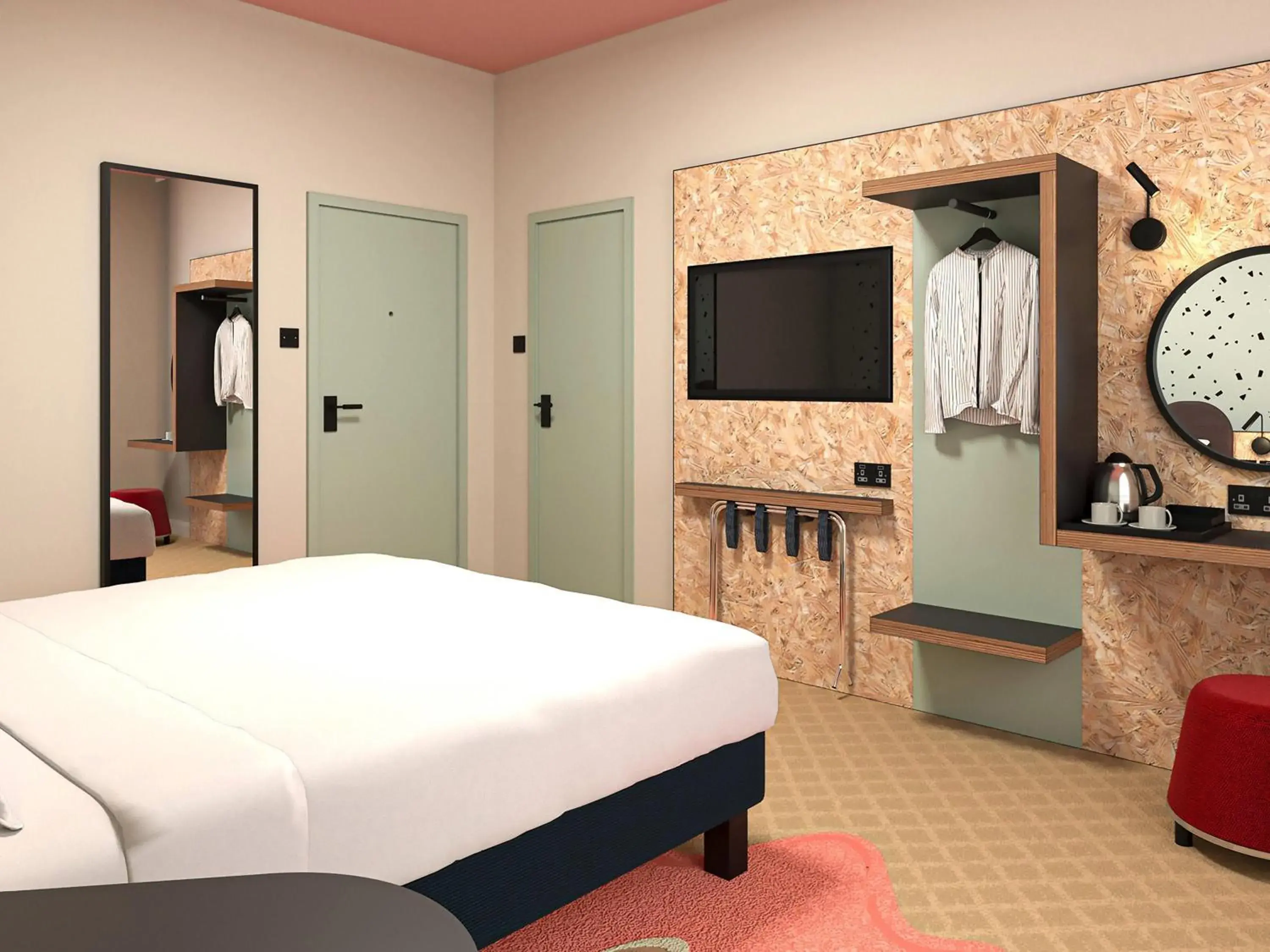 Bedroom, Bed in ibis Styles Bournemouth Bedroom, Bed in ibis Styles Bournemouth