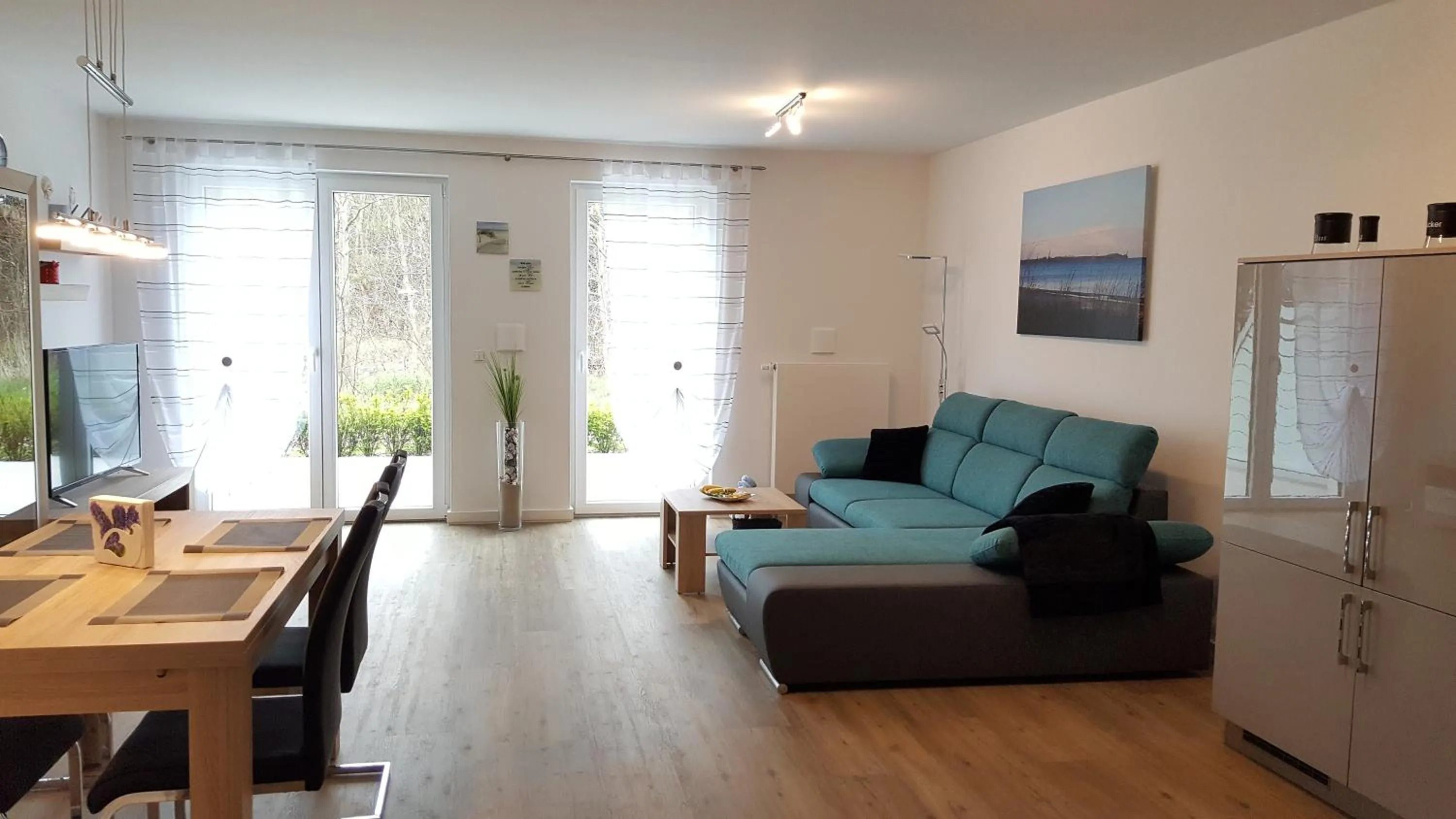 Living room in Ferienwohnung Dünenperle