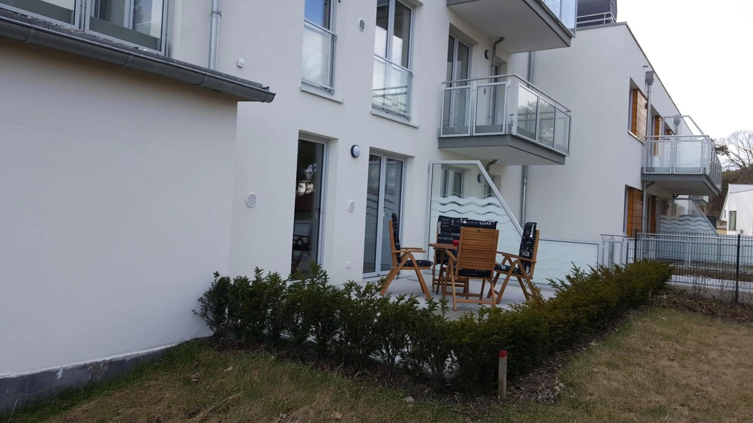 Balcony/Terrace in Ferienwohnung Dünenperle