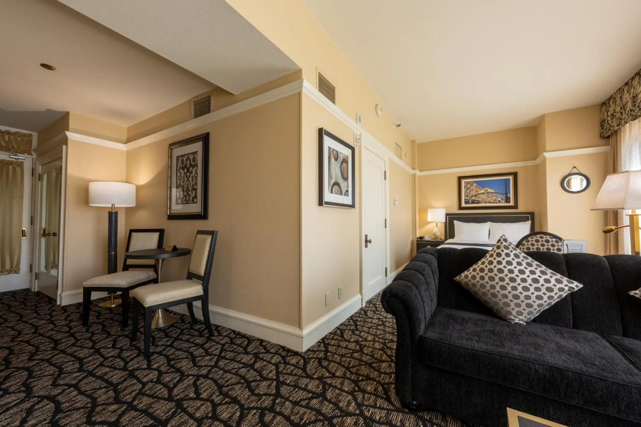 Living room in Gaslamp Plaza Suites