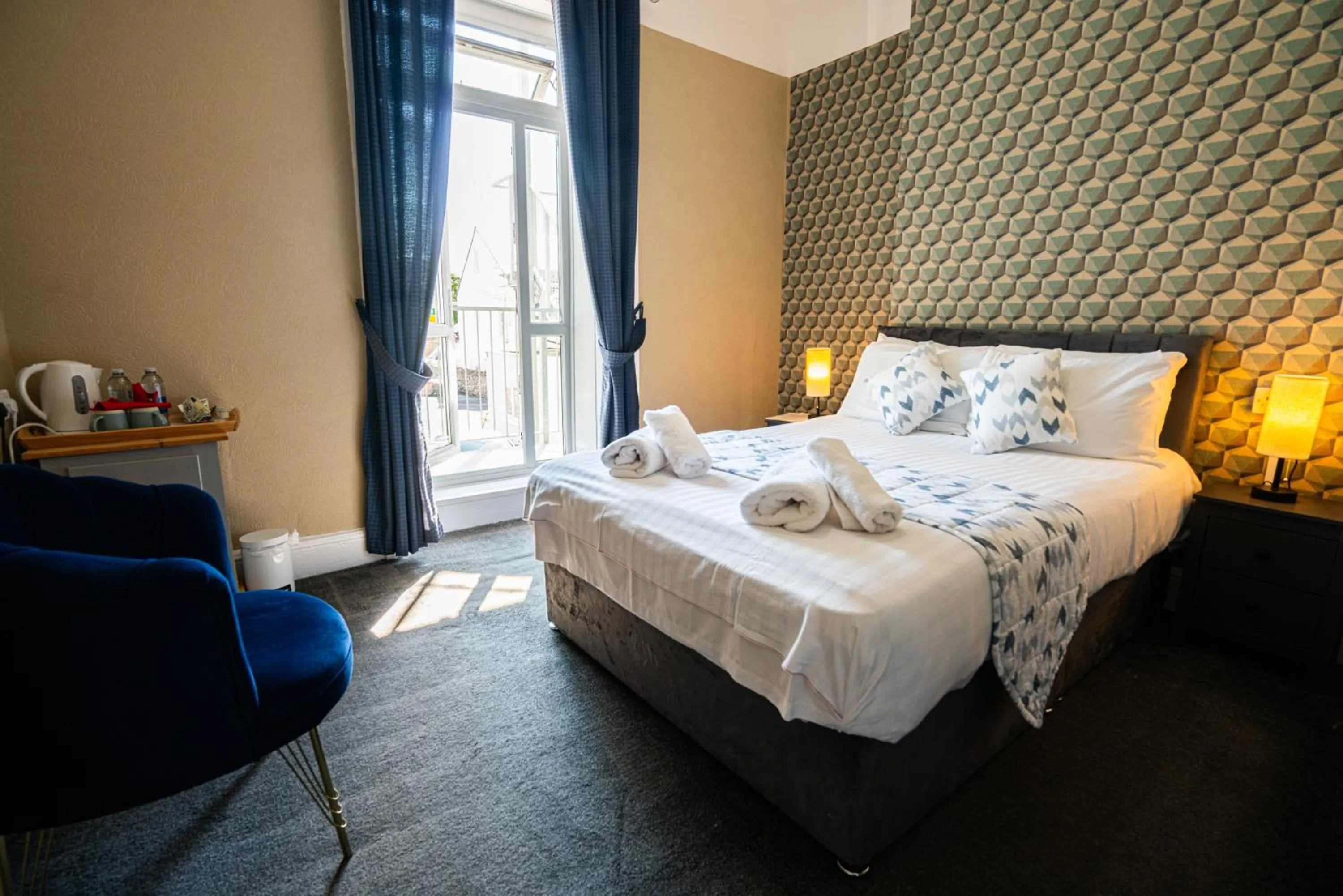 Bed in The Central Hotel