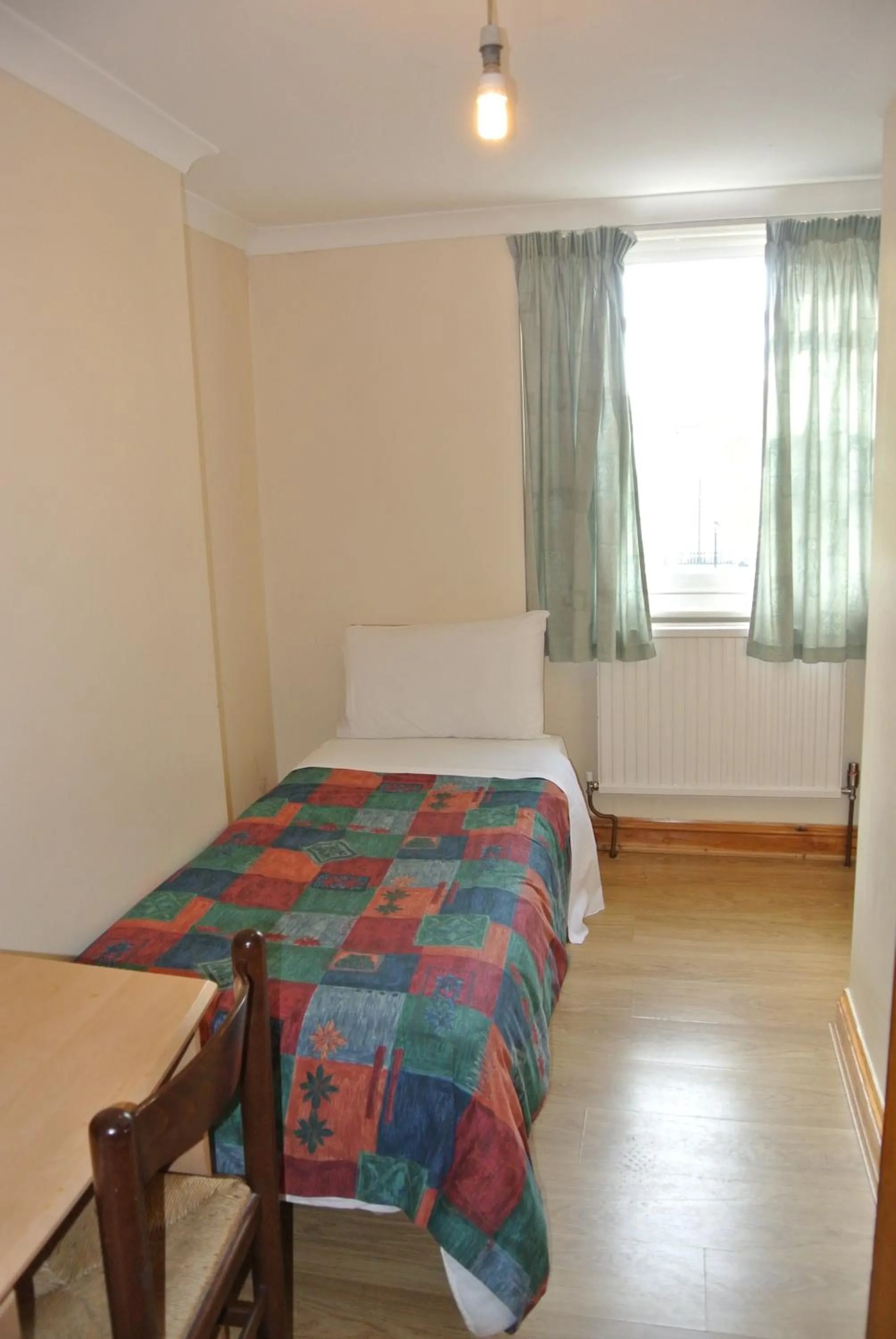 Bed in European Hotel